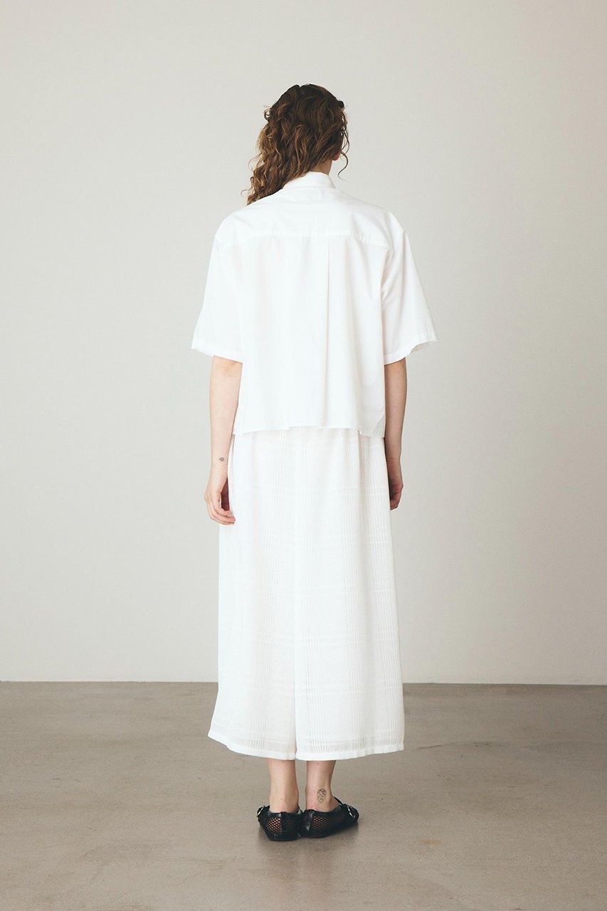 【その他のブランド/Other】のギャザーフリルブラウス 人気、トレンドファッション・服の通販 founy(ファニー) 　ファッション　Fashion　レディースファッション　Fashion for Women　トップス・カットソー　Cut & Sew Tops　シャツ・ブラウス・オフィスカジュアル　Elegant Blouses & Button-Ups　インナー　Innerwear　ギャザー　Gathered, Ruffled　ショート　Short, Short Length　シンプル　Simple, Minimal　ジャケット　Jacket, Outerwear　スラックス　Slacks, Dress Pants　スリーブ　Sleeve, Long Sleeve / Short Sleeve　デニム　Denim, Jeans Material　フリル　Frill, Ruffle　ブロード　Broadcloth, Fine Cotton　ボトム　Bottoms, Lower Wear　エレガント 上品　Elegant　other-8|ID: prp329100004904881 ipo3291000000036716195