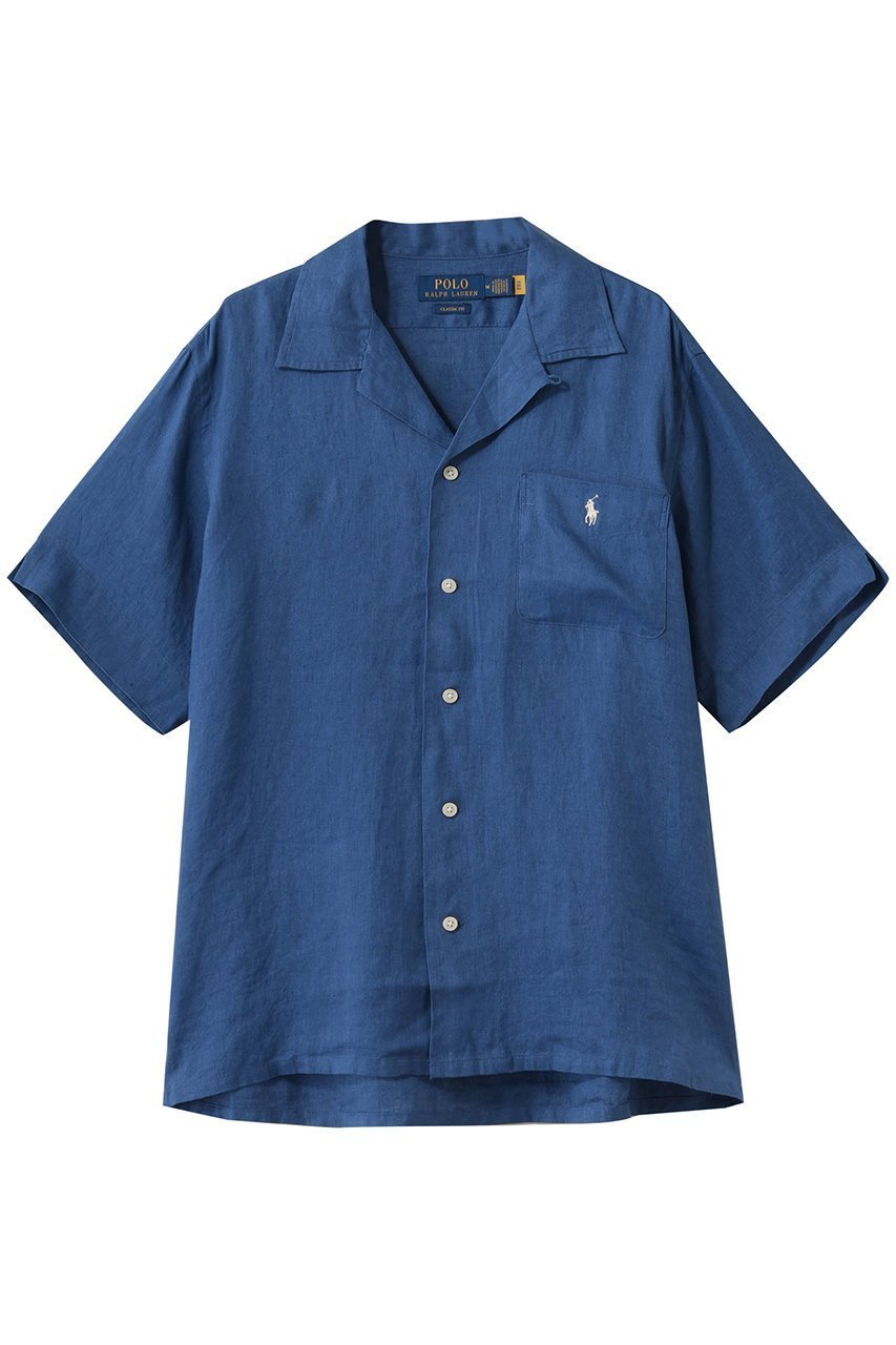 【ラルフローレン/RALPH LAUREN / MEN】の【MEN】【POLO RALPH LAUREN】クラシック フィット リネン キャンプ シャツ インテリア・キッズ・メンズ・レディースファッション・服の通販 founy(ファニー) ファッション Fashion メンズファッション Fashion for Men クラシック Classic, Timeless Style ショート Short, Short Length スリーブ Sleeve, Long Sleeve / Short Sleeve フィット Fit, Slim Fit リゾート Resort, Vacation Style リネン Linen, Linen Fabric リラックス Relax, Relaxed Fit 夏 Summer 定番 Standard, Basic Item ブルー|ID: prp329100004904883 ipo3291000000036716260