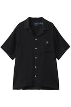 【ラルフローレン/RALPH LAUREN / MEN】の【MEN】【POLO RALPH LAUREN】クラシック フィット リネン キャンプ シャツ ブラック|ID: prp329100004904883 ipo3291000000036902663