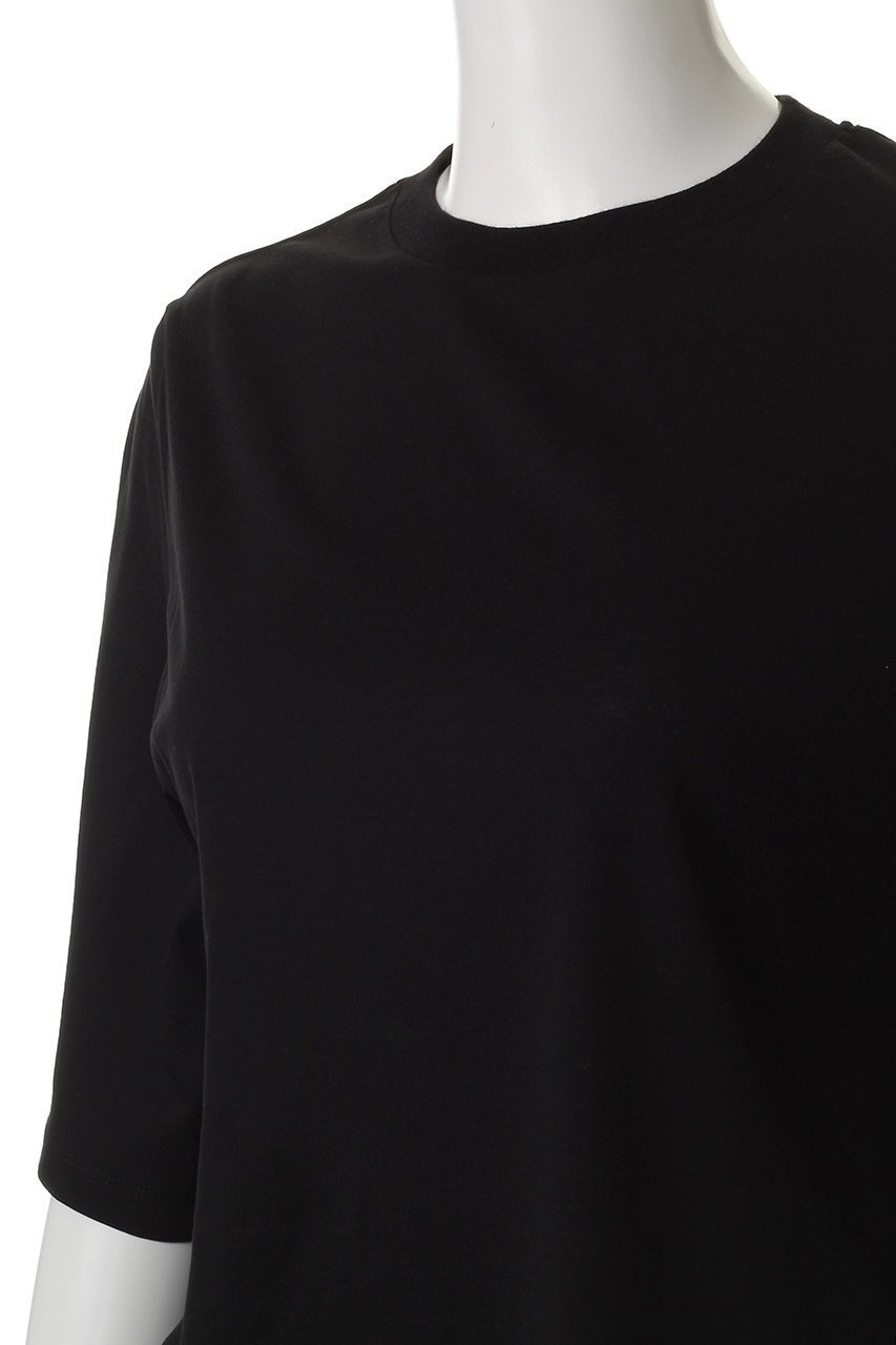 【スリー ドッツ/three dots】のミルキージャージー ミニTシャツ 人気、トレンドファッション・服の通販 founy(ファニー) 　ファッション　Fashion　レディースファッション　Fashion for Women　トップス・カットソー　Cut & Sew Tops　シャツ・ブラウス・オフィスカジュアル　Elegant Blouses & Button-Ups　ロングTシャツ・Tシャツ　Longline T-Shirts & Tees　カットソー・ベーシックTシャツ　Cut-and-Sewn Tops / Stretch Tees & Basics　なめらか　Smooth, Silky Texture　ショート　Short, Short Length　スリーブ　Sleeve, Long Sleeve / Short Sleeve　ハーフ　Half, Half-Length　other-5|ID: prp329100004904886 ipo3291000000036746928