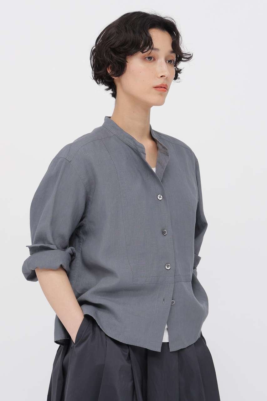 【マーガレットハウエル/MARGARET HOWELL】のSHIRTING LINEN SHIRT 人気、トレンドファッション・服の通販 founy(ファニー) 　ファッション　Fashion　レディースファッション　Fashion for Women　トップス・カットソー　Cut & Sew Tops　シャツ・ブラウス・オフィスカジュアル　Elegant Blouses & Button-Ups　カッティング　Cutting Detail　クラシック　Classic, Timeless Style　ストレート　Straight, Straight Cut　スリーブ　Sleeve, Long Sleeve / Short Sleeve　バランス　Balance, Style Balance　フロント　Front, Front Design　ヘムライン　Hemline, Bottom Cut　マーガレット　Marguerite, Daisy Pattern　リネン　Linen, Linen Fabric　ロング　Long, Long-Length　エレガント 上品　Elegant　夏　Summer　春　Spring　S/S・春夏　SS, Spring/Summer, Warm Season　羽織　Haori, Light Jacket　 other-1|ID: prp329100004904891 ipo3291000000036716407