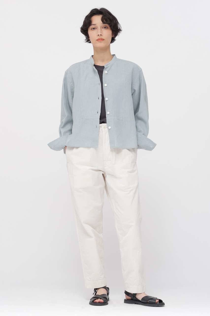 【マーガレットハウエル/MARGARET HOWELL】のSHIRTING LINEN SHIRT 人気、トレンドファッション・服の通販 founy(ファニー) 　ファッション　Fashion　レディースファッション　Fashion for Women　トップス・カットソー　Cut & Sew Tops　シャツ・ブラウス・オフィスカジュアル　Elegant Blouses & Button-Ups　カッティング　Cutting Detail　クラシック　Classic, Timeless Style　ストレート　Straight, Straight Cut　スリーブ　Sleeve, Long Sleeve / Short Sleeve　バランス　Balance, Style Balance　フロント　Front, Front Design　ヘムライン　Hemline, Bottom Cut　マーガレット　Marguerite, Daisy Pattern　リネン　Linen, Linen Fabric　ロング　Long, Long-Length　エレガント 上品　Elegant　夏　Summer　春　Spring　S/S・春夏　SS, Spring/Summer, Warm Season　羽織　Haori, Light Jacket　other-2|ID: prp329100004904891 ipo3291000000036716411