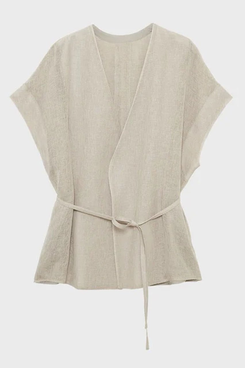 【スタニングルアー/STUNNING LURE】のメッシュハオリブラウス インテリア・キッズ・メンズ・レディースファッション・服の通販 founy(ファニー) 　ファッション　Fashion　レディースファッション　Fashion for Women　トップス・カットソー　Cut & Sew Tops　シャツ・ブラウス・オフィスカジュアル　Elegant Blouses & Button-Ups　ショート　Short, Short Length　シンプル　Simple, Minimal　スリーブ　Sleeve, Long Sleeve / Short Sleeve　フラップ　Flap, Flap Pocket　ブラウジング　Blouson Silhouette, Cinched Waist　ポケット　Pocket, Pocket Detail　メッシュ　Mesh, Net Fabric　リネン　Linen, Linen Fabric　夏　Summer　ライトカーキ|ID: prp329100004904893 ipo3291000000036716428