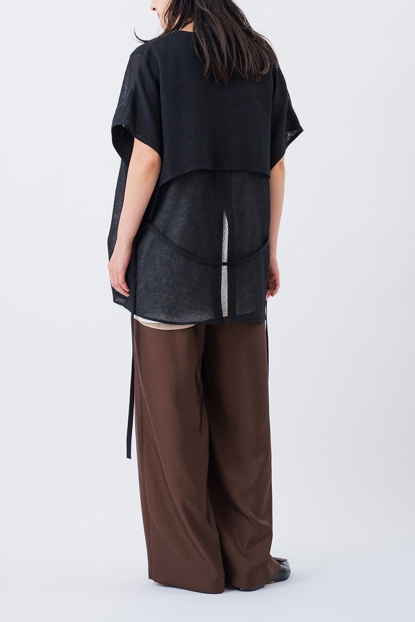 【スタニングルアー/STUNNING LURE】のメッシュハオリブラウス 人気、トレンドファッション・服の通販 founy(ファニー) 　ファッション　Fashion　レディースファッション　Fashion for Women　トップス・カットソー　Cut & Sew Tops　シャツ・ブラウス・オフィスカジュアル　Elegant Blouses & Button-Ups　ショート　Short, Short Length　シンプル　Simple, Minimal　スリーブ　Sleeve, Long Sleeve / Short Sleeve　フラップ　Flap, Flap Pocket　ブラウジング　Blouson Silhouette, Cinched Waist　ポケット　Pocket, Pocket Detail　メッシュ　Mesh, Net Fabric　リネン　Linen, Linen Fabric　夏　Summer　other-4|ID: prp329100004904893 ipo3291000000036716432