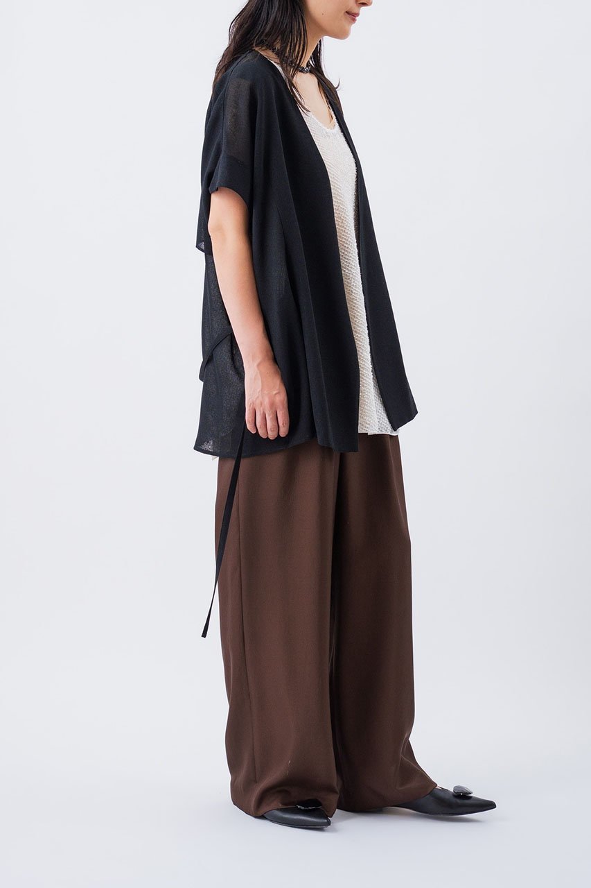 【スタニングルアー/STUNNING LURE】のメッシュハオリブラウス 人気、トレンドファッション・服の通販 founy(ファニー) 　ファッション　Fashion　レディースファッション　Fashion for Women　トップス・カットソー　Cut & Sew Tops　シャツ・ブラウス・オフィスカジュアル　Elegant Blouses & Button-Ups　ショート　Short, Short Length　シンプル　Simple, Minimal　スリーブ　Sleeve, Long Sleeve / Short Sleeve　フラップ　Flap, Flap Pocket　ブラウジング　Blouson Silhouette, Cinched Waist　ポケット　Pocket, Pocket Detail　メッシュ　Mesh, Net Fabric　リネン　Linen, Linen Fabric　夏　Summer　other-5|ID: prp329100004904893 ipo3291000000036716433