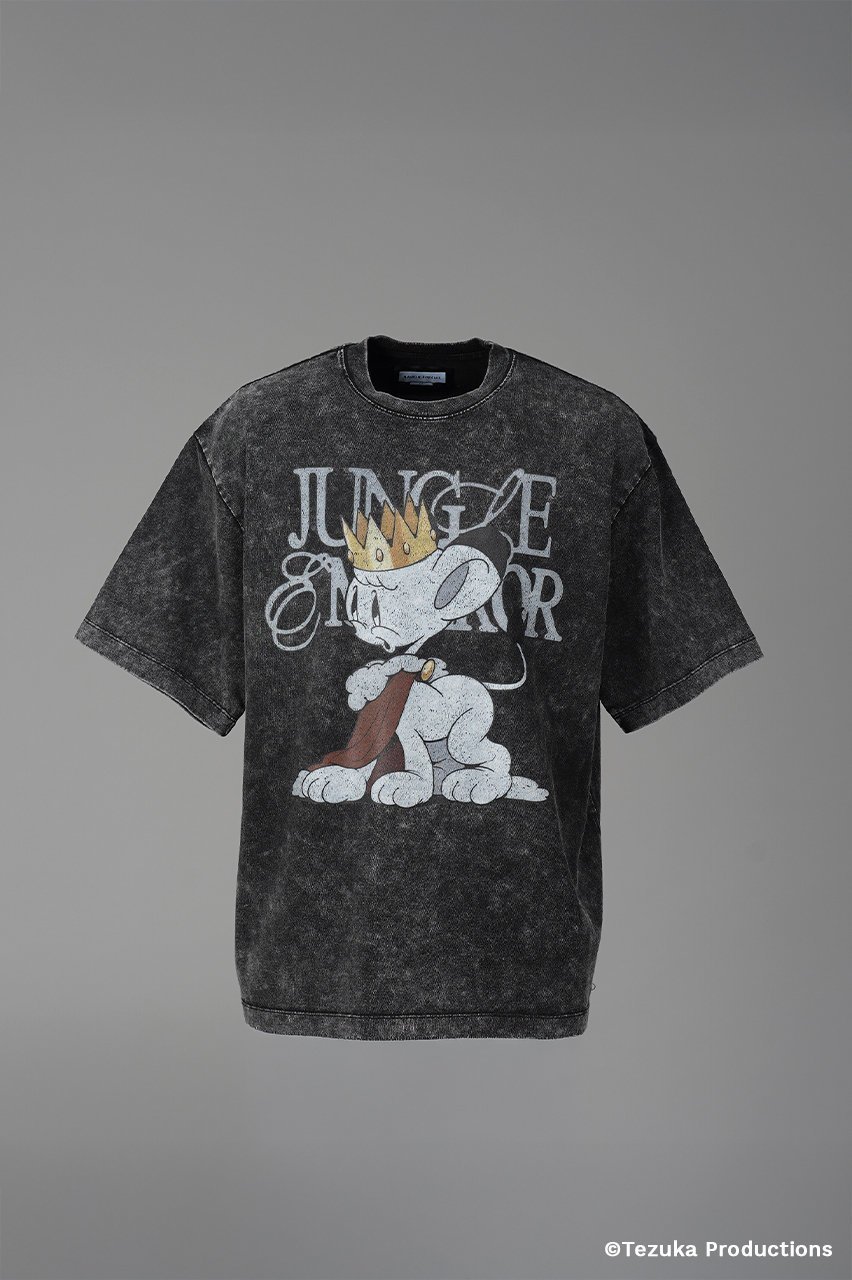 【メゾンスペシャル/MAISON SPECIAL】の【UNISEX】【TEZUKA CHARACTERS for MAISON SPECIAL】- JUNGLE EMPEROR LEO - Prime-Over Fade Crew Neck Graphic T-Shirt/- ジャングル大帝レオ - フェードクルーネックグラフィックT インテリア・キッズ・メンズ・レディースファッション・服の通販 founy(ファニー) 　ファッション　Fashion　レディースファッション　Fashion for Women　トップス・カットソー　Cut & Sew Tops　シャツ・ブラウス・オフィスカジュアル　Elegant Blouses & Button-Ups　ロングTシャツ・Tシャツ　Longline T-Shirts & Tees　カットソー・ベーシックTシャツ　Cut-and-Sewn Tops / Stretch Tees & Basics　イラスト　Illustration　インナー　Innerwear　キャラクター　Character, Licensed Characters　グラフィック　Graphic, Graphic Design　ショルダー　Shoulder, Shoulder Strap　ショート　Short, Short Length　シンプル　Simple, Minimal　スリーブ　Sleeve, Long Sleeve / Short Sleeve　ドロップ　Drop Shoulder, Dropped Style　バランス　Balance, Style Balance　パターン　Pattern, Design Print　フィット　Fit, Slim Fit　プリント　Print, Printed Pattern　ユニセックス　Unisex, Genderless　ユーズド　Used, Vintage-Look　リアル　Real, Realistic　D.BLK(ブラック)|ID: prp329100004904896 ipo3291000000036716455