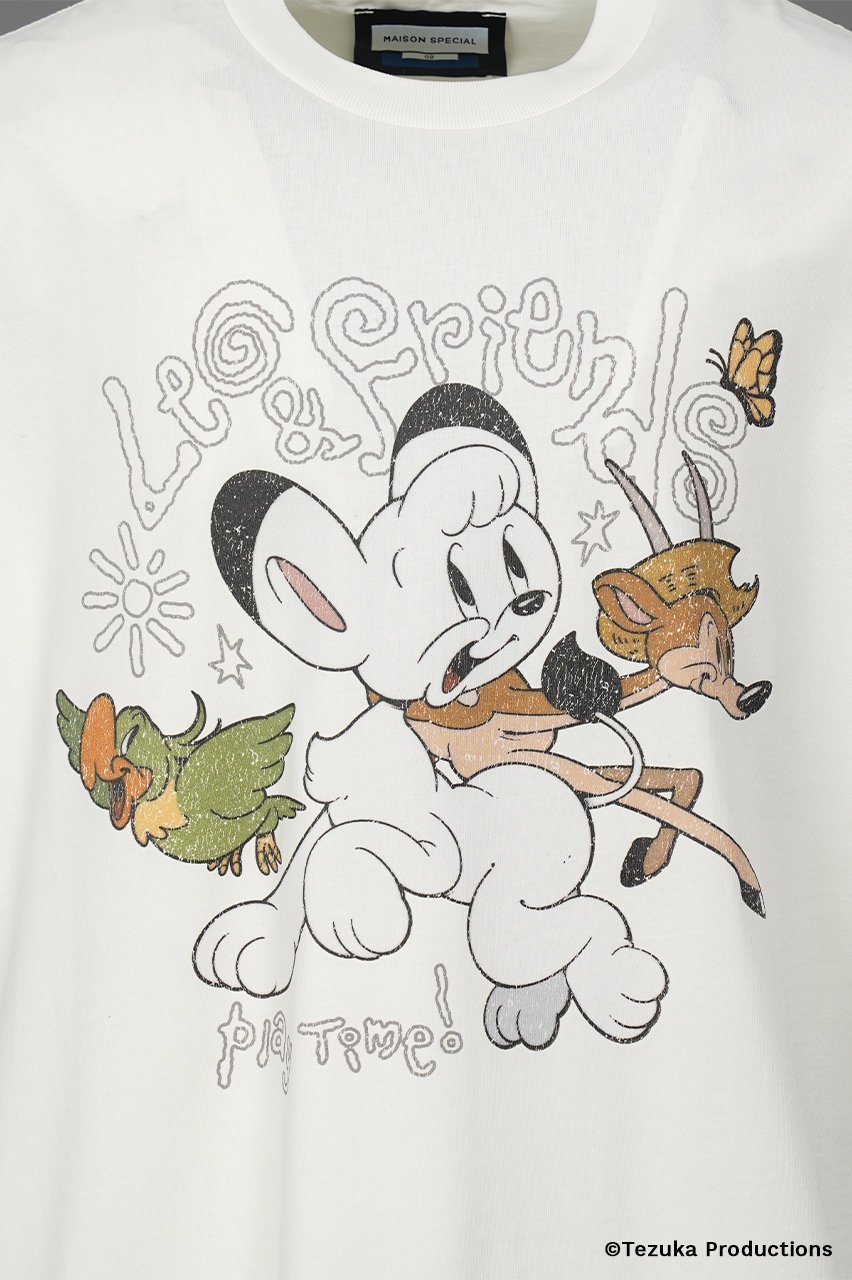 【メゾンスペシャル/MAISON SPECIAL】の【UNISEX】【TEZUKA CHARACTERS for MAISON SPECIAL】- JUNGLE EMPEROR LEO - Prime-Over Crew Neck Graphic T-Shirt/- ジャングル大帝レオ - プライムオーバークルーネックグラフィックTシャツ 人気、トレンドファッション・服の通販 founy(ファニー) ファッション Fashion レディースファッション Fashion for Women トップス・カットソー Cut & Sew Tops シャツ・ブラウス・オフィスカジュアル Elegant Blouses & Button-Ups ロングTシャツ・Tシャツ Longline T-Shirts & Tees カットソー・ベーシックTシャツ Cut-and-Sewn Tops / Stretch Tees & Basics イラスト Illustration インナー Innerwear カットソー Cut and Sewn Top キャラクター Character, Licensed Characters グラフィック Graphic, Graphic Design ショルダー Shoulder, Shoulder Strap ショート Short, Short Length シルケット Silket, Silky Cotton シンプル Simple, Minimal スリーブ Sleeve, Long Sleeve / Short Sleeve ドロップ Drop Shoulder, Dropped Style 定番 Standard, Basic Item バランス Balance, Style Balance パターン Pattern, Design Print フィット Fit, Slim Fit プリント Print, Printed Pattern ユニセックス Unisex, Genderless エレガント 上品 Elegant other-2|ID: prp329100004904897 ipo3291000000036716465