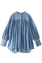 【アユーシ/AAYUSHI】のデニムピンタックブラウス 人気、トレンドファッション・服の通販 founy(ファニー) ファッション Fashion レディースファッション Fashion for Women トップス・カットソー Cut & Sew Tops シャツ・ブラウス・オフィスカジュアル Elegant Blouses & Button-Ups インド Indian Textile エレガント 上品 Elegant クラシック Classic, Timeless Style スリーブ Sleeve, Long Sleeve / Short Sleeve デニム Denim, Jeans Material ドレープ Drape, Draping Fabric バランス Balance, Style Balance フレア Flare, Flared モダン Modern, Contemporary ヨーク Yoke, Yoke Design ロング Long, Long-Length thumbnail ブルー|ID: prp329100004904898 ipo3291000000036716471