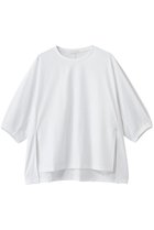【アルアバイル/allureville】のクルーコクーンT-SHIRT 人気、トレンドファッション・服の通販 founy(ファニー) ファッション Fashion レディースファッション Fashion for Women トップス・カットソー Cut & Sew Tops シャツ・ブラウス・オフィスカジュアル Elegant Blouses & Button-Ups ロングTシャツ・Tシャツ Longline T-Shirts & Tees カットソー・ベーシックTシャツ Cut-and-Sewn Tops / Stretch Tees & Basics ショート Short, Short Length スリット Slit, Slit Detail スリーブ Sleeve, Long Sleeve / Short Sleeve エレガント 上品 Elegant thumbnail ホワイト|ID: prp329100004904899 ipo3291000000036716491