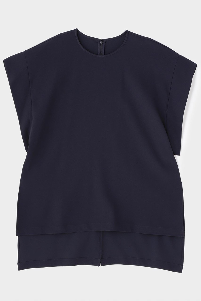 【ル フィル/LE PHIL】の2WAYツイルブラウス インテリア・キッズ・メンズ・レディースファッション・服の通販 founy(ファニー) 　ファッション　Fashion　レディースファッション　Fashion for Women　トップス・カットソー　Cut & Sew Tops　シャツ・ブラウス・オフィスカジュアル　Elegant Blouses & Button-Ups　ショート　Short, Short Length　シンプル　Simple, Minimal　スタンダード　Standard, Basic　スリーブ　Sleeve, Long Sleeve / Short Sleeve　エレガント 上品　Elegant　再入荷　Restock / Back in Stock　ネイビー|ID: prp329100004904900 ipo3291000000036716500