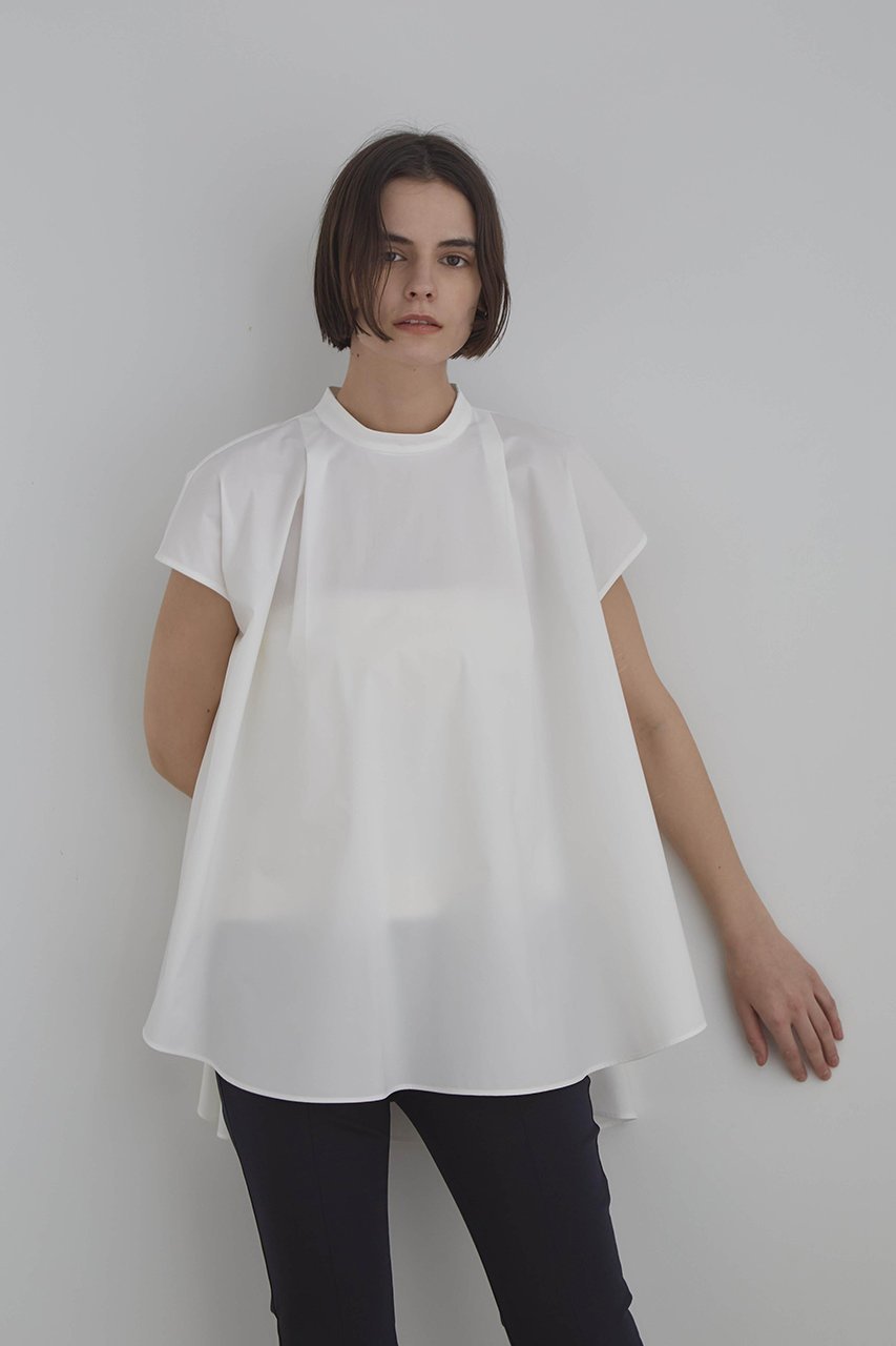 【ル フィル/LE PHIL】の《LE PHIL》SOLOTEX ノースリーブブラウス 人気、トレンドファッション・服の通販 founy(ファニー) 　ファッション　Fashion　レディースファッション　Fashion for Women　トップス・カットソー　Cut & Sew Tops　キャミソール&ノースリーブ　Camisoles & Sleeveless Tops　シャツ・ブラウス・オフィスカジュアル　Elegant Blouses & Button-Ups　ショート　Short, Short Length　スタンド　Stand Collar, Upright Stand　スリーブ　Sleeve, Long Sleeve / Short Sleeve　ノースリーブ　Sleeveless, No-Sleeve　バランス　Balance, Style Balance　 other-1|ID: prp329100004904901 ipo3291000000036716508