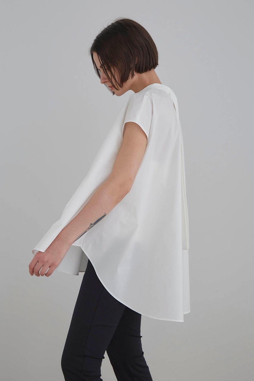 【ル フィル/LE PHIL】の《LE PHIL》SOLOTEX ノースリーブブラウス 人気、トレンドファッション・服の通販 founy(ファニー) 　ファッション　Fashion　レディースファッション　Fashion for Women　トップス・カットソー　Cut & Sew Tops　キャミソール&ノースリーブ　Camisoles & Sleeveless Tops　シャツ・ブラウス・オフィスカジュアル　Elegant Blouses & Button-Ups　ショート　Short, Short Length　スタンド　Stand Collar, Upright Stand　スリーブ　Sleeve, Long Sleeve / Short Sleeve　ノースリーブ　Sleeveless, No-Sleeve　バランス　Balance, Style Balance　other-5|ID: prp329100004904901 ipo3291000000036716515