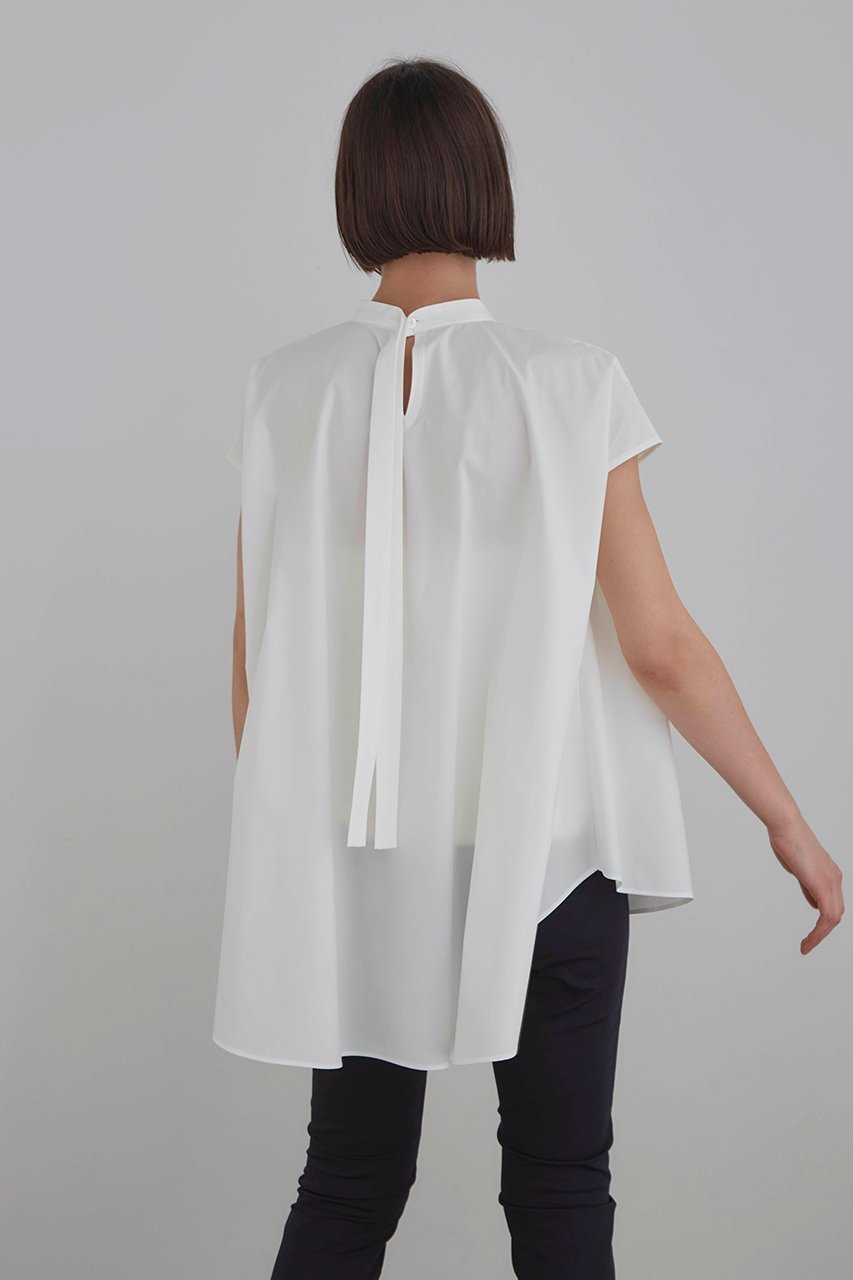 【ル フィル/LE PHIL】の《LE PHIL》SOLOTEX ノースリーブブラウス 人気、トレンドファッション・服の通販 founy(ファニー) 　ファッション　Fashion　レディースファッション　Fashion for Women　トップス・カットソー　Cut & Sew Tops　キャミソール&ノースリーブ　Camisoles & Sleeveless Tops　シャツ・ブラウス・オフィスカジュアル　Elegant Blouses & Button-Ups　ショート　Short, Short Length　スタンド　Stand Collar, Upright Stand　スリーブ　Sleeve, Long Sleeve / Short Sleeve　ノースリーブ　Sleeveless, No-Sleeve　バランス　Balance, Style Balance　other-6|ID: prp329100004904901 ipo3291000000036716516