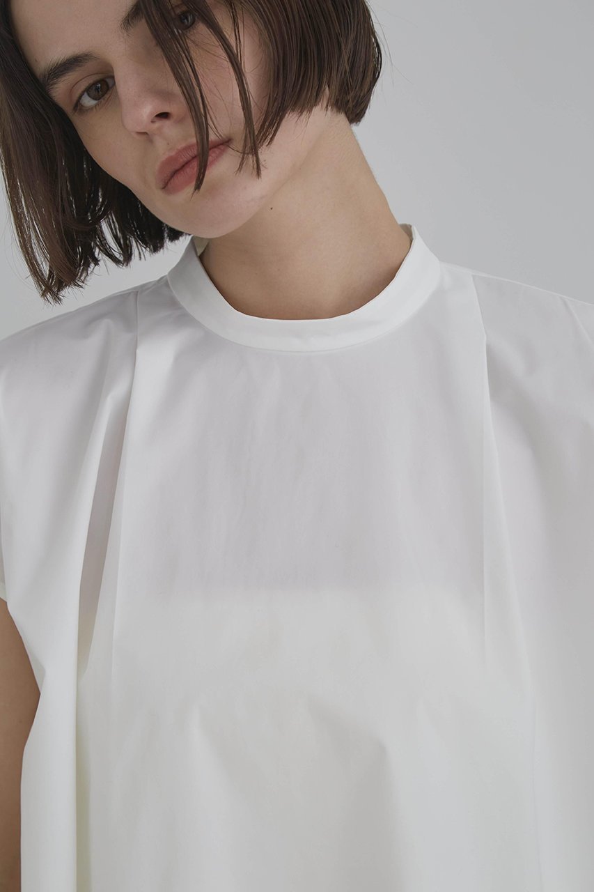 【ル フィル/LE PHIL】の《LE PHIL》SOLOTEX ノースリーブブラウス 人気、トレンドファッション・服の通販 founy(ファニー) 　ファッション　Fashion　レディースファッション　Fashion for Women　トップス・カットソー　Cut & Sew Tops　キャミソール&ノースリーブ　Camisoles & Sleeveless Tops　シャツ・ブラウス・オフィスカジュアル　Elegant Blouses & Button-Ups　ショート　Short, Short Length　スタンド　Stand Collar, Upright Stand　スリーブ　Sleeve, Long Sleeve / Short Sleeve　ノースリーブ　Sleeveless, No-Sleeve　バランス　Balance, Style Balance　other-7|ID: prp329100004904901 ipo3291000000036716517