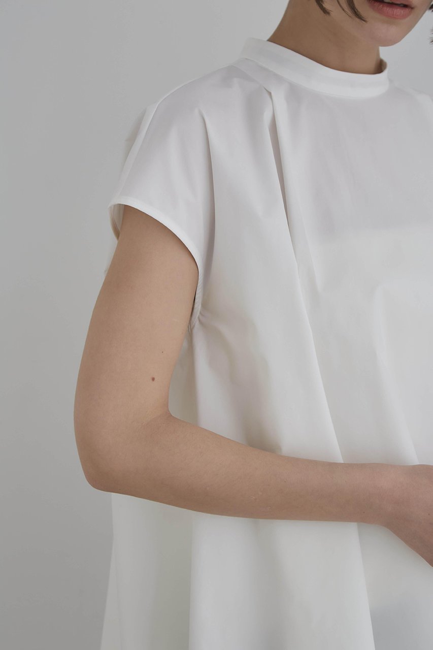 【ル フィル/LE PHIL】の《LE PHIL》SOLOTEX ノースリーブブラウス 人気、トレンドファッション・服の通販 founy(ファニー) 　ファッション　Fashion　レディースファッション　Fashion for Women　トップス・カットソー　Cut & Sew Tops　キャミソール&ノースリーブ　Camisoles & Sleeveless Tops　シャツ・ブラウス・オフィスカジュアル　Elegant Blouses & Button-Ups　ショート　Short, Short Length　スタンド　Stand Collar, Upright Stand　スリーブ　Sleeve, Long Sleeve / Short Sleeve　ノースリーブ　Sleeveless, No-Sleeve　バランス　Balance, Style Balance　other-8|ID: prp329100004904901 ipo3291000000036716518