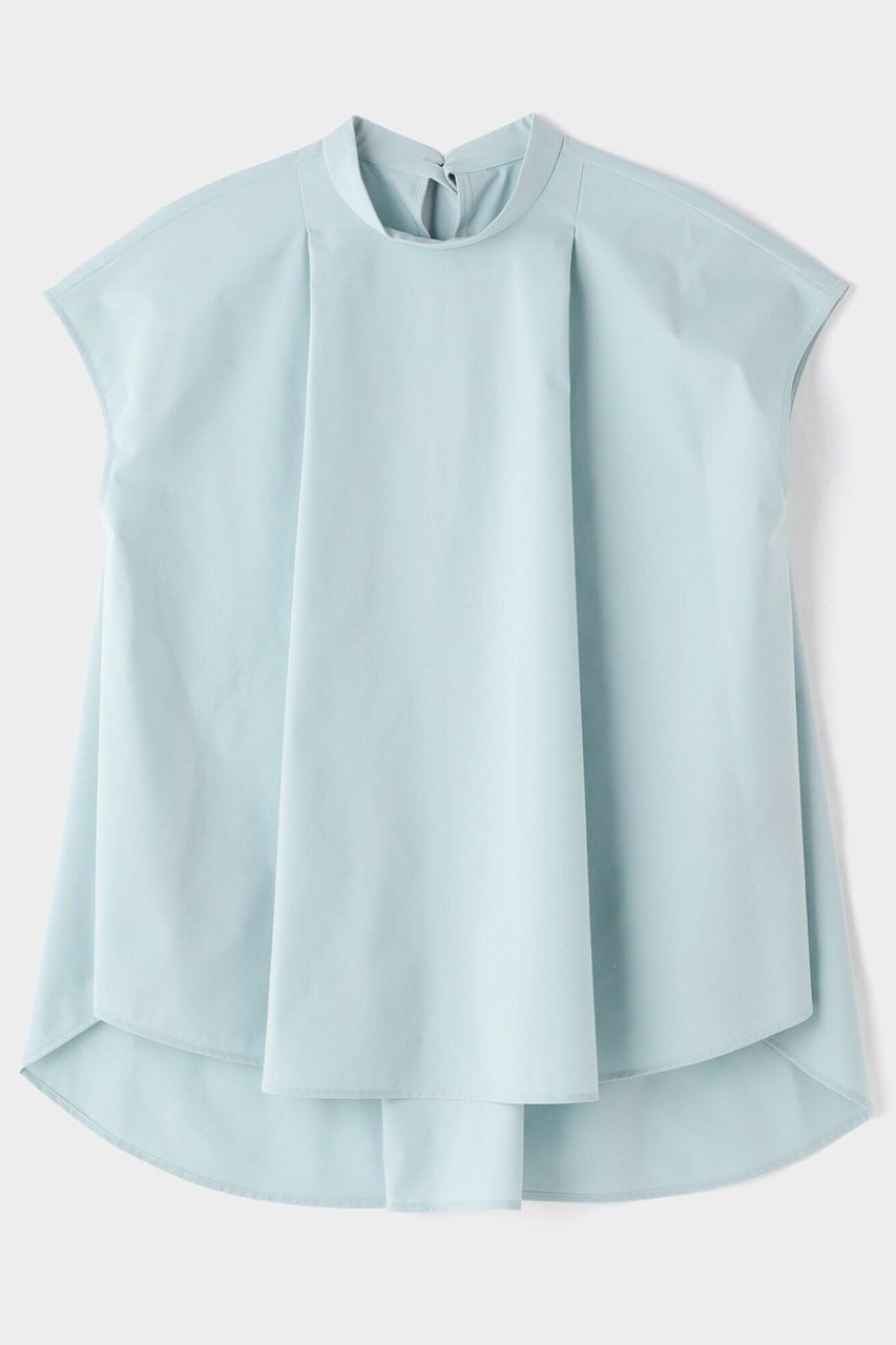 【ル フィル/LE PHIL】の《LE PHIL》SOLOTEX ノースリーブブラウス 人気、トレンドファッション・服の通販 founy(ファニー) 　ファッション　Fashion　レディースファッション　Fashion for Women　トップス・カットソー　Cut & Sew Tops　キャミソール&ノースリーブ　Camisoles & Sleeveless Tops　シャツ・ブラウス・オフィスカジュアル　Elegant Blouses & Button-Ups　ショート　Short, Short Length　スタンド　Stand Collar, Upright Stand　スリーブ　Sleeve, Long Sleeve / Short Sleeve　ノースリーブ　Sleeveless, No-Sleeve　バランス　Balance, Style Balance　other-2|ID: prp329100004904901 ipo3291000000036746957