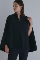 【ル フィル/LE PHIL】の《LE PHIL》SOLOTEX ブロードケープブラウス 人気、トレンドファッション・服の通販 founy(ファニー) ファッション Fashion レディースファッション Fashion for Women トップス・カットソー Cut & Sew Tops シャツ・ブラウス・オフィスカジュアル Elegant Blouses & Button-Ups エレガント 上品 Elegant ショート Short, Short Length スタンダード Standard, Basic ストレッチ Stretch, Stretchy Fabric スリット Slit, Slit Detail スリーブ Sleeve, Long Sleeve / Short Sleeve ワイド Wide, Wide Fit thumbnail ネイビー|ID: prp329100004904903 ipo3291000000036716527