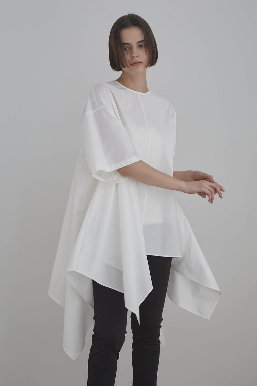 【ル フィル/LE PHIL】の《LE PHIL》SOLOTEX フレアブラウス インテリア・キッズ・メンズ・レディースファッション・服の通販 founy(ファニー) 　ファッション　Fashion　レディースファッション　Fashion for Women　トップス・カットソー　Cut & Sew Tops　シャツ・ブラウス・オフィスカジュアル　Elegant Blouses & Button-Ups　ショート　Short, Short Length　スタンダード　Standard, Basic　スリーブ　Sleeve, Long Sleeve / Short Sleeve　パターン　Pattern, Design Print　フレア　Flare, Flared　ワーク　Workwear, Utility Style　ホワイト|ID: prp329100004904904 ipo3291000000036716537