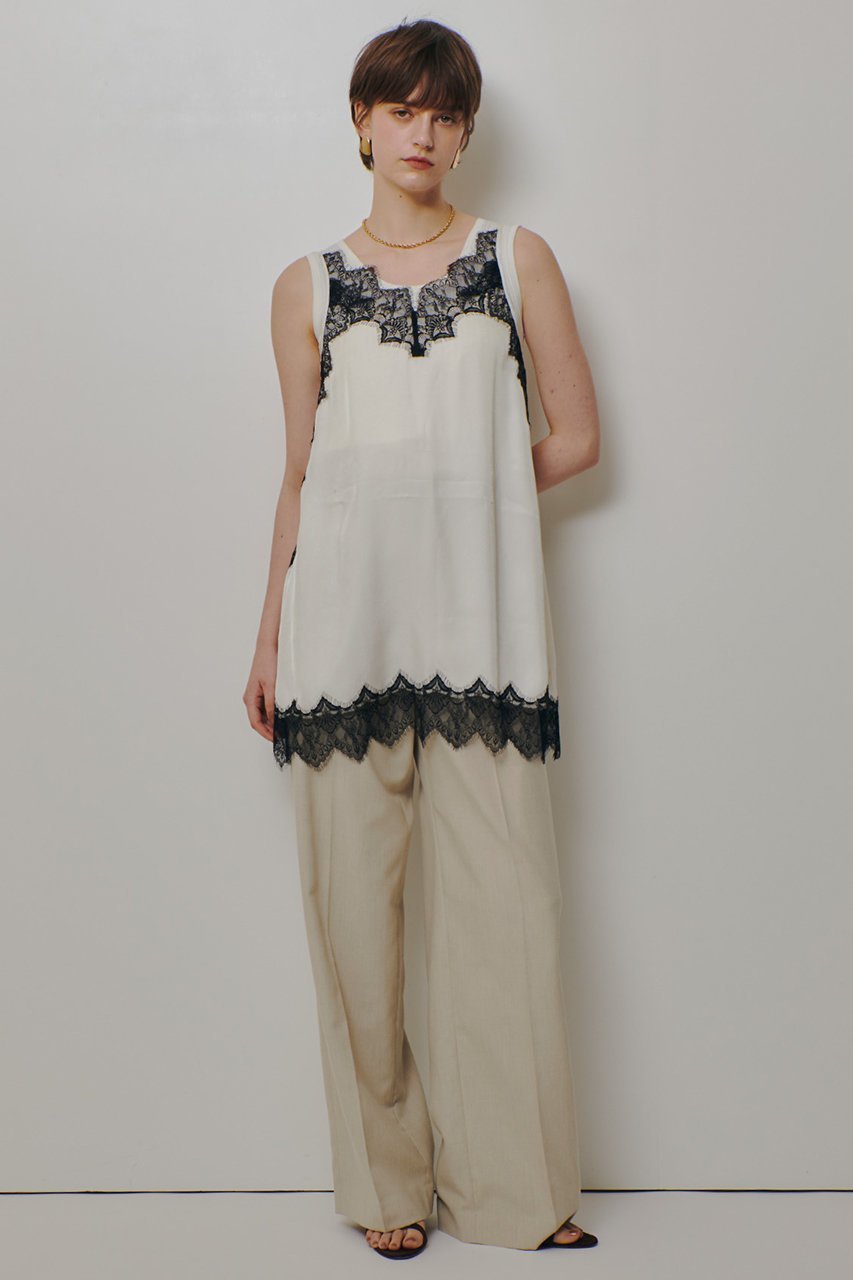 【アルアバイル/allureville】のレースキャミ 人気、トレンドファッション・服の通販 founy(ファニー) 　ファッション　Fashion　レディースファッション　Fashion for Women　トップス・カットソー　Cut & Sew Tops　キャミソール&ノースリーブ　Camisoles & Sleeveless Tops　シャツ・ブラウス・オフィスカジュアル　Elegant Blouses & Button-Ups　おすすめ　Recommended / Our Picks　インナー　Innerwear　キャミ　Camisole, Cami Top　キャミソール　Camisole, Spaghetti Strap Top　シンプル　Simple, Minimal　ジャケット　Jacket, Outerwear　タンク　Tank Top, Sleeveless Top　ノースリーブ　Sleeveless, No-Sleeve　リュクス　Luxury, Elegant, High-End, Chic　レース　Lace, Lace Fabric　other-7|ID: prp329100004904909 ipo3291000000036716590