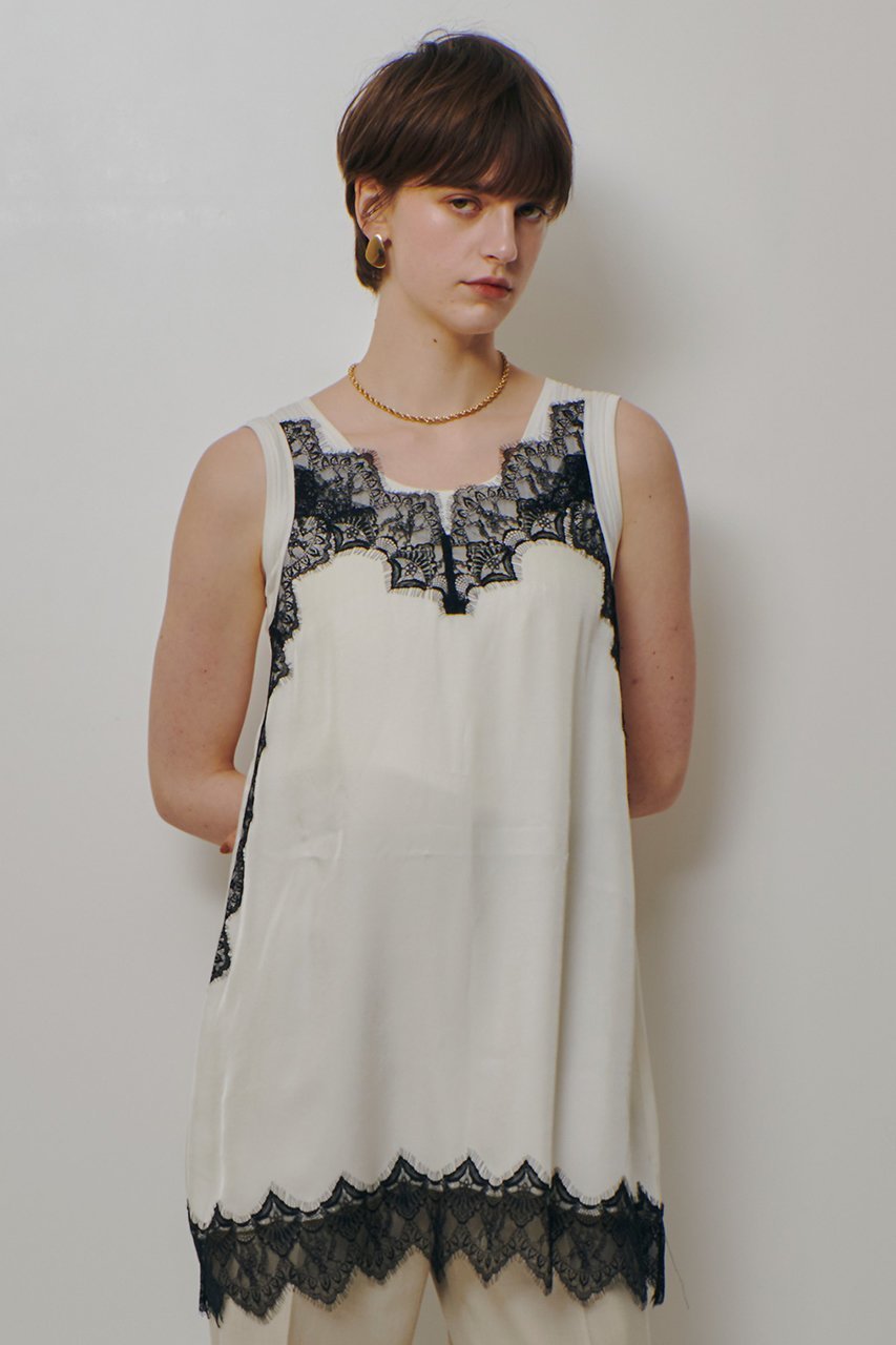 【アルアバイル/allureville】のレースキャミ 人気、トレンドファッション・服の通販 founy(ファニー) 　ファッション　Fashion　レディースファッション　Fashion for Women　トップス・カットソー　Cut & Sew Tops　キャミソール&ノースリーブ　Camisoles & Sleeveless Tops　シャツ・ブラウス・オフィスカジュアル　Elegant Blouses & Button-Ups　おすすめ　Recommended / Our Picks　インナー　Innerwear　キャミ　Camisole, Cami Top　キャミソール　Camisole, Spaghetti Strap Top　シンプル　Simple, Minimal　ジャケット　Jacket, Outerwear　タンク　Tank Top, Sleeveless Top　ノースリーブ　Sleeveless, No-Sleeve　リュクス　Luxury, Elegant, High-End, Chic　レース　Lace, Lace Fabric　other-8|ID: prp329100004904909 ipo3291000000036716591