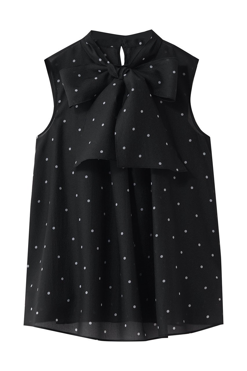 【アナイ/ANAYI】のオーガンジードットPTリボンブラウス インテリア・キッズ・メンズ・レディースファッション・服の通販 founy(ファニー) 　ファッション　Fashion　レディースファッション　Fashion for Women　トップス・カットソー　Cut & Sew Tops　シャツ・ブラウス・オフィスカジュアル　Elegant Blouses & Button-Ups　オーガンジー　Organza Fabric　シアー　Sheer, See-Through　スリーブ　Sleeve, Long Sleeve / Short Sleeve　タイトスカート　Pencil Skirt, Tight Skirt　ドット　Polka Dot, Dot Pattern　バランス　Balance, Style Balance　ボトム　Bottoms, Lower Wear　リボン　Ribbon, Bow　ロング　Long, Long-Length　エレガント 上品　Elegant　ブラック|ID: prp329100004904912 ipo3291000000036716610