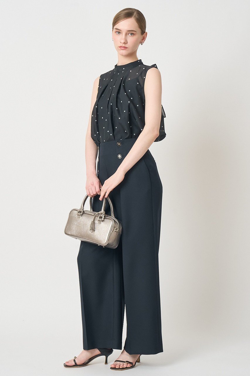 【アナイ/ANAYI】のオーガンジードットPTリボンブラウス 人気、トレンドファッション・服の通販 founy(ファニー) 　ファッション　Fashion　レディースファッション　Fashion for Women　トップス・カットソー　Cut & Sew Tops　シャツ・ブラウス・オフィスカジュアル　Elegant Blouses & Button-Ups　オーガンジー　Organza Fabric　シアー　Sheer, See-Through　スリーブ　Sleeve, Long Sleeve / Short Sleeve　タイトスカート　Pencil Skirt, Tight Skirt　ドット　Polka Dot, Dot Pattern　バランス　Balance, Style Balance　ボトム　Bottoms, Lower Wear　リボン　Ribbon, Bow　ロング　Long, Long-Length　エレガント 上品　Elegant　other-7|ID: prp329100004904912 ipo3291000000036716616