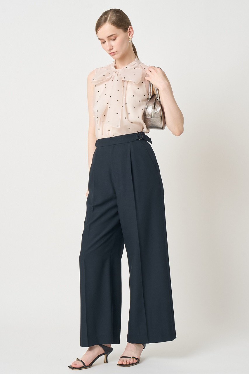【アナイ/ANAYI】のオーガンジードットPTリボンブラウス 人気、トレンドファッション・服の通販 founy(ファニー) 　ファッション　Fashion　レディースファッション　Fashion for Women　トップス・カットソー　Cut & Sew Tops　シャツ・ブラウス・オフィスカジュアル　Elegant Blouses & Button-Ups　オーガンジー　Organza Fabric　シアー　Sheer, See-Through　スリーブ　Sleeve, Long Sleeve / Short Sleeve　タイトスカート　Pencil Skirt, Tight Skirt　ドット　Polka Dot, Dot Pattern　バランス　Balance, Style Balance　ボトム　Bottoms, Lower Wear　リボン　Ribbon, Bow　ロング　Long, Long-Length　エレガント 上品　Elegant　再入荷　Restock / Back in Stock　other-6|ID: prp329100004904912 ipo3291000000036897509
