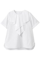 【アナイ/ANAYI】のコットンポリブロードラッフルブラウス 人気、トレンドファッション・服の通販 founy(ファニー) ファッション Fashion レディースファッション Fashion for Women トップス・カットソー Cut & Sew Tops シャツ・ブラウス・オフィスカジュアル Elegant Blouses & Button-Ups スリーブ Sleeve, Long Sleeve / Short Sleeve フロント Front, Front Design ラッフル Ruffle, Frill ロング Long, Long-Length 再入荷 Restock / Back in Stock thumbnail ホワイト|ID: prp329100004904913 ipo3291000000036716619