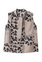 【アナイ/ANAYI】の【セットアップ対応商品】ドットパッチワークプリントボウタイ ブラウス ベージュ|ID: prp329100004904915 ipo3291000000037240137