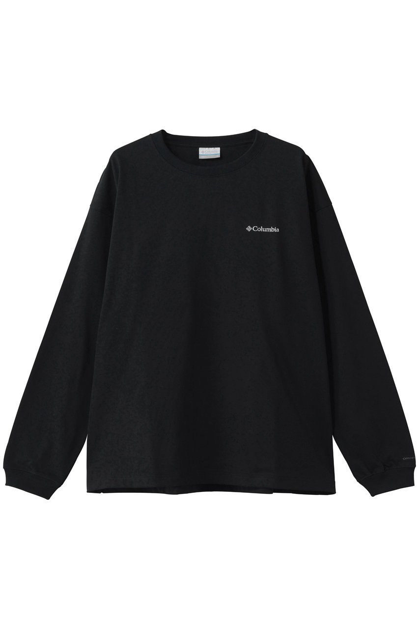 【コロンビア/Columbia】の【UNISEX】ロマビスタグラフィックロングスリーブTシャツ インテリア・キッズ・メンズ・レディースファッション・服の通販 founy(ファニー) 　ファッション　Fashion　レディースファッション　Fashion for Women　トップス・カットソー　Cut & Sew Tops　シャツ・ブラウス・オフィスカジュアル　Elegant Blouses & Button-Ups　ロングTシャツ・Tシャツ　Longline T-Shirts & Tees　スポーツウェア　Functional & Stylish Sportswear　スポーツ トップス　Athletic Tops / Workout Tops / Training Shirts　ユニセックス　Unisex, Genderless　アウトドア　Outdoor Clothing　グラフィック　Graphic, Graphic Design　スポーツ　Sports, Activewear　フィット　Fit, Slim Fit　ベーシック　Basic, Essential　人気　Popular, Best Seller　定番　Standard, Basic Item　長袖　Long Sleeve, Full Sleeve　Black|ID: prp329100004904920 ipo3291000000036716683
