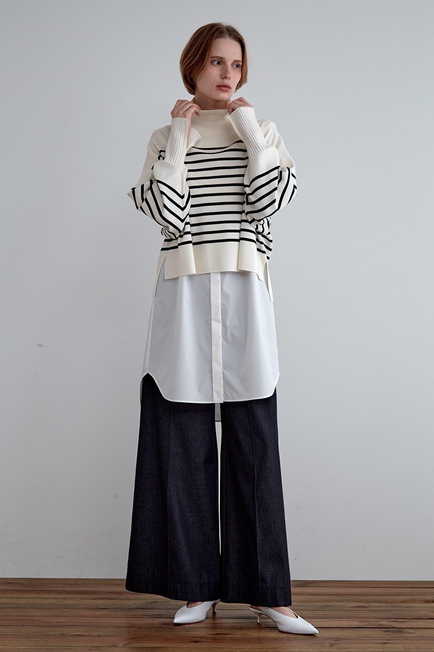 【ル フィル/LE PHIL】の《LE PHIL》SOLOTEX コンビブラウス 人気、トレンドファッション・服の通販 founy(ファニー) 　ファッション　Fashion　レディースファッション　Fashion for Women　トップス・カットソー　Cut & Sew Tops　キャミソール&ノースリーブ　Camisoles & Sleeveless Tops　シャツ・ブラウス・オフィスカジュアル　Elegant Blouses & Button-Ups　インナー　Innerwear　コンビ　Combo, Combination Style　スウェット / スエット　Sweatshirt, Sweatwear　ドッキング　Docking, Mixed Material　ノースリーブ　Sleeveless, No-Sleeve　other-4|ID: prp329100004904932 ipo3291000000036716782