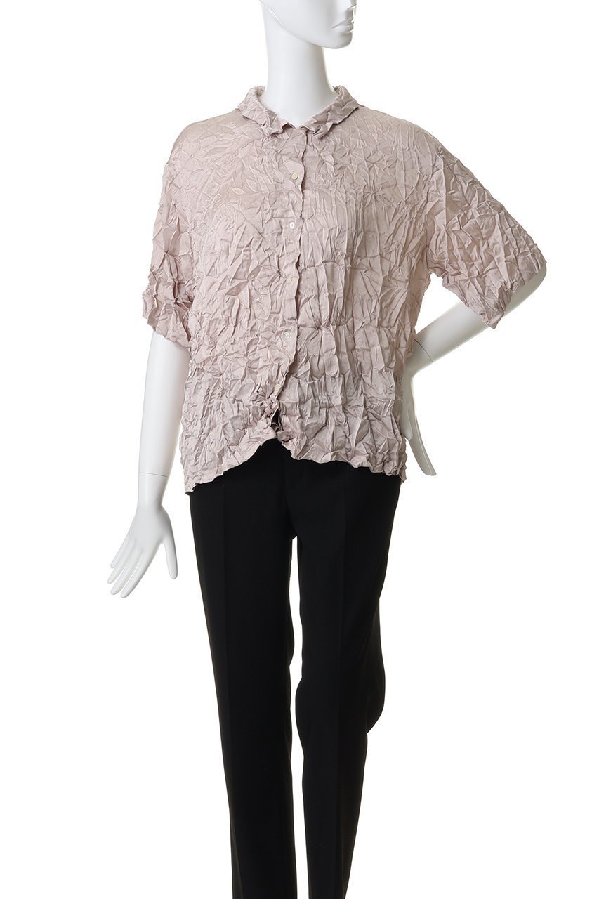 【ミズイロ インド/mizuiro ind】のwasher half slv shirt シャツ 人気、トレンドファッション・服の通販 founy(ファニー) 　ファッション　Fashion　レディースファッション　Fashion for Women　トップス・カットソー　Cut & Sew Tops　シャツ・ブラウス・オフィスカジュアル　Elegant Blouses & Button-Ups　おすすめ　Recommended / Our Picks　ショート　Short, Short Length　スリーブ　Sleeve, Long Sleeve / Short Sleeve　タンク　Tank Top, Sleeveless Top　ワッシャー　Washer, Crinkled Finish　エレガント 上品　Elegant　other-2|ID: prp329100004904935 ipo3291000000036716808