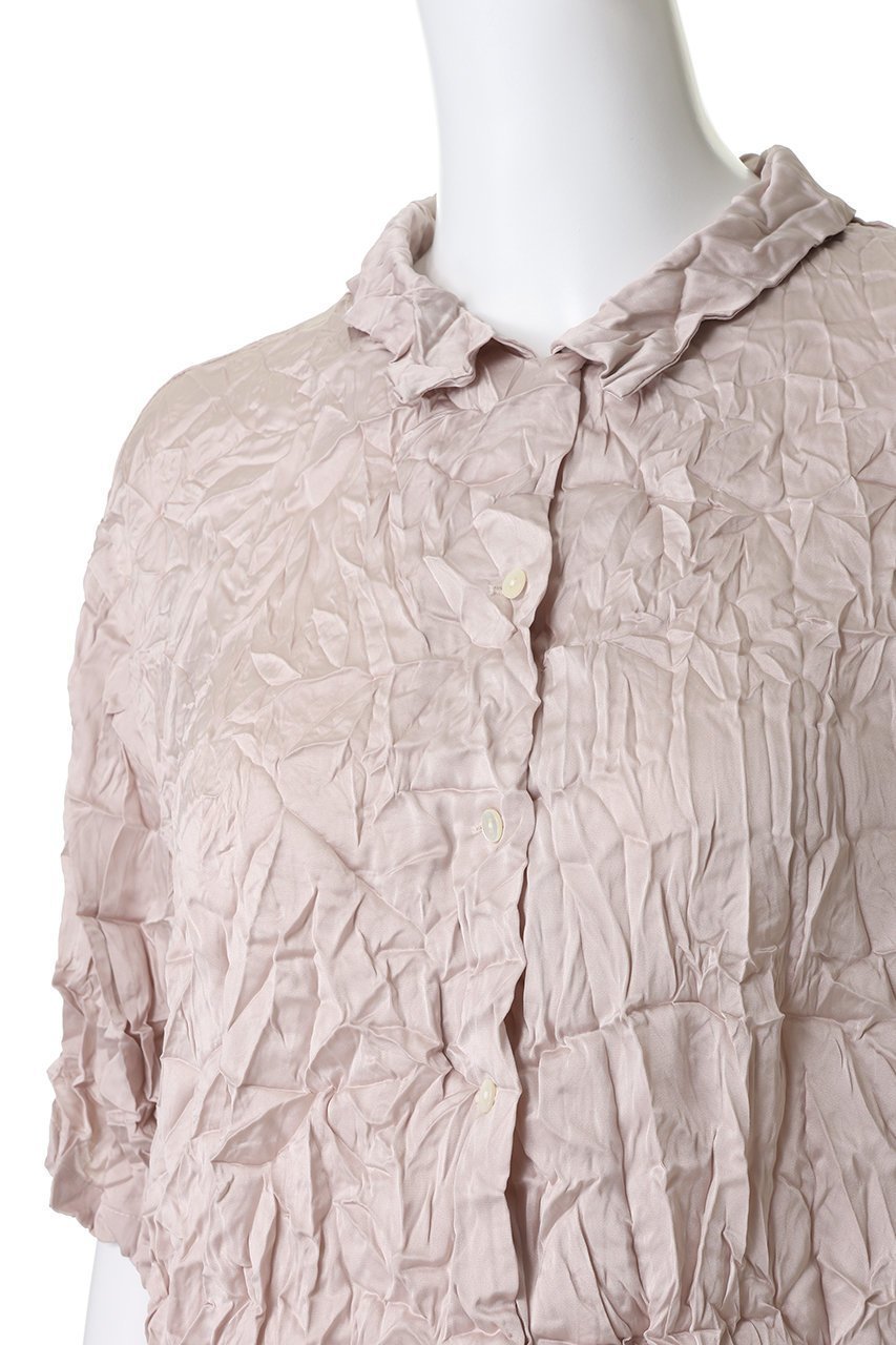 【ミズイロ インド/mizuiro ind】のwasher half slv shirt シャツ 人気、トレンドファッション・服の通販 founy(ファニー) 　ファッション　Fashion　レディースファッション　Fashion for Women　トップス・カットソー　Cut & Sew Tops　シャツ・ブラウス・オフィスカジュアル　Elegant Blouses & Button-Ups　おすすめ　Recommended / Our Picks　ショート　Short, Short Length　スリーブ　Sleeve, Long Sleeve / Short Sleeve　タンク　Tank Top, Sleeveless Top　ワッシャー　Washer, Crinkled Finish　エレガント 上品　Elegant　other-5|ID: prp329100004904935 ipo3291000000036716811