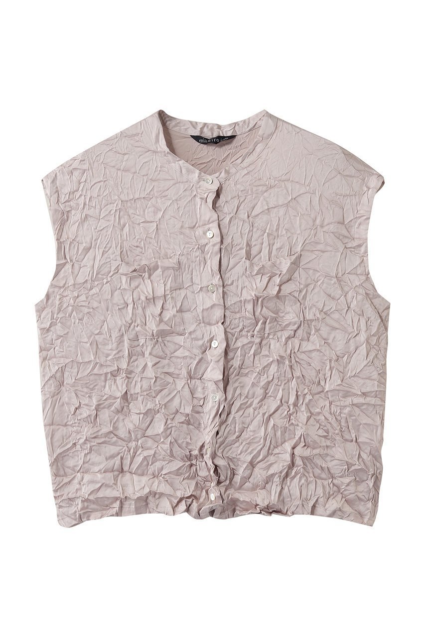 【ミズイロ インド/mizuiro ind】のwasher N/S shirt シャツ インテリア・キッズ・メンズ・レディースファッション・服の通販 founy(ファニー) 　ファッション　Fashion　レディースファッション　Fashion for Women　トップス・カットソー　Cut & Sew Tops　キャミソール&ノースリーブ　Camisoles & Sleeveless Tops　シャツ・ブラウス・オフィスカジュアル　Elegant Blouses & Button-Ups　シンプル　Simple, Minimal　センター　Center, Center Line　ノースリーブ　Sleeveless, No-Sleeve　フレア　Flare, Flared　ワッシャー　Washer, Crinkled Finish　春　Spring　pink|ID: prp329100004904936 ipo3291000000036716814