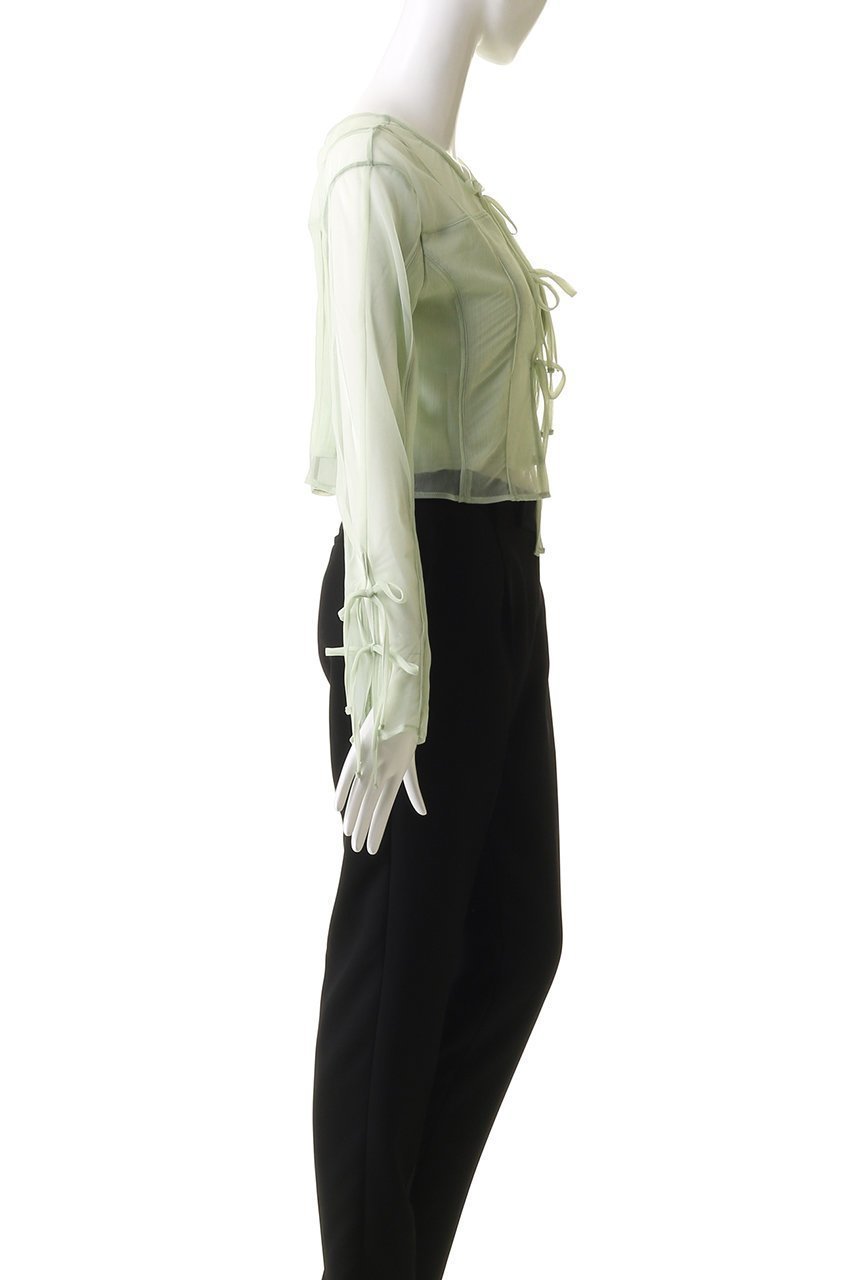 【メゾンスペシャル/MAISON SPECIAL】のReversible Sheer Cardigan/リバーシブルシアーカーディガン 人気、トレンドファッション・服の通販 founy(ファニー) 　ファッション　Fashion　レディースファッション　Fashion for Women　トップス・カットソー　Cut & Sew Tops　カーディガン・羽織り　Layered Style Cardigans　シャツ・ブラウス・オフィスカジュアル　Elegant Blouses & Button-Ups　ロングTシャツ・Tシャツ　Longline T-Shirts & Tees　カットソー・ベーシックTシャツ　Cut-and-Sewn Tops / Stretch Tees & Basics　カーディガン　Cardigan, Knitwear　コンビ　Combo, Combination Style　シンプル　Simple, Minimal　ドッキング　Docking, Mixed Material　羽織　Haori, Light Jacket　リバーシブル　Reversible, Two-Sided　リボン　Ribbon, Bow　夏　Summer　other-3|ID: prp329100004904937 ipo3291000000036746999