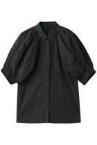 【ハー/HER.】のショルダータックチェックブラウス 人気、トレンドファッション・服の通販 founy(ファニー) ファッション Fashion レディースファッション Fashion for Women トップス・カットソー Cut & Sew Tops シャツ・ブラウス・オフィスカジュアル Elegant Blouses & Button-Ups ショート Short, Short Length シンプル Simple, Minimal スリーブ Sleeve, Long Sleeve / Short Sleeve ダウン Down, Puffer チェック Check, Plaid, Tartan デニム Denim, Jeans Material モノトーン Monotone, Black and White 夏 Summer thumbnail ブラック|ID: prp329100004904940 ipo3291000000036716853