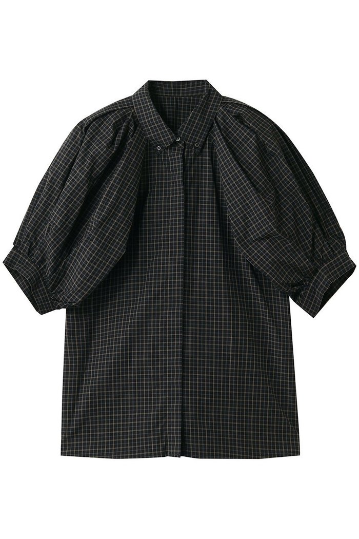 【ハー/HER.】のショルダータックチェックブラウス インテリア・キッズ・メンズ・レディースファッション・服の通販 founy(ファウニー) https://founy.com/ ファッション Fashion レディースファッション Fashion for Women トップス・カットソー Cut & Sew Tops シャツ・ブラウス・オフィスカジュアル Elegant Blouses & Button-Ups ショート Short, Short Length シンプル Simple, Minimal スリーブ Sleeve, Long Sleeve / Short Sleeve ダウン Down, Puffer チェック Check, Plaid, Tartan デニム Denim, Jeans Material モノトーン Monotone, Black and White 再入荷 Restock / Back in Stock 夏 Summer |ID: prp329100004904940 ipo3291000000037240737