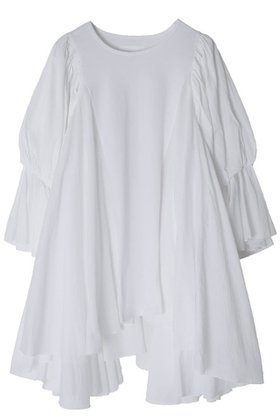 【アユーシ/AAYUSHI】のフリルヘムパフスリーブトップス 人気、トレンドファッション・服の通販 founy(ファニー) ファッション Fashion レディースファッション Fashion for Women トップス・カットソー Cut & Sew Tops シャツ・ブラウス・オフィスカジュアル Elegant Blouses & Button-Ups ロングTシャツ・Tシャツ Longline T-Shirts & Tees カットソー・ベーシックTシャツ Cut-and-Sewn Tops / Stretch Tees & Basics インド Indian Textile ギャザー Gathered, Ruffled ショート Short, Short Length シルク Silk, 100% Silk シンプル Simple, Minimal スリーブ Sleeve, Long Sleeve / Short Sleeve なめらか Smooth, Silky Texture フレア Flare, Flared |ID:prp329100004904942