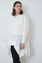 【ル フィル/LE PHIL】の《LE PHIL》SOLOTEX コンビカットソー 人気、トレンドファッション・服の通販 founy(ファニー) ファッション Fashion レディースファッション Fashion for Women トップス・カットソー Cut & Sew Tops シャツ・ブラウス・オフィスカジュアル Elegant Blouses & Button-Ups ロングTシャツ・Tシャツ Longline T-Shirts & Tees カットソー・ベーシックTシャツ Cut-and-Sewn Tops / Stretch Tees & Basics カットソー Cut and Sewn Top シンプル Simple, Minimal スリーブ Sleeve, Long Sleeve / Short Sleeve ドッキング Docking, Mixed Material ロング Long, Long-Length thumbnail ホワイト|ID: prp329100004904947 ipo3291000000036716919