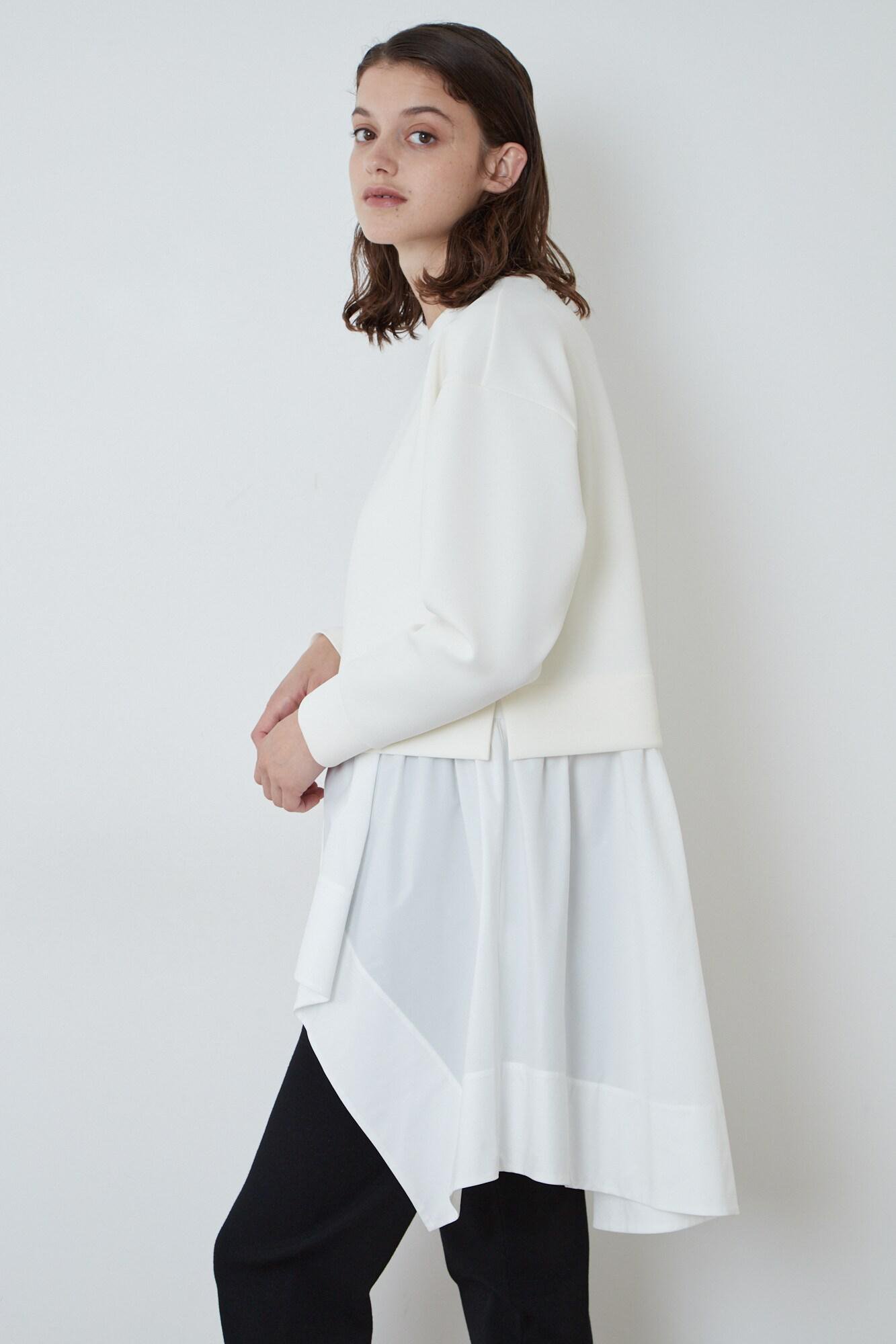 【ル フィル/LE PHIL】の《LE PHIL》SOLOTEX コンビカットソー 人気、トレンドファッション・服の通販 founy(ファニー) 　ファッション　Fashion　レディースファッション　Fashion for Women　トップス・カットソー　Cut & Sew Tops　シャツ・ブラウス・オフィスカジュアル　Elegant Blouses & Button-Ups　ロングTシャツ・Tシャツ　Longline T-Shirts & Tees　カットソー・ベーシックTシャツ　Cut-and-Sewn Tops / Stretch Tees & Basics　カットソー　Cut and Sewn Top　シンプル　Simple, Minimal　スリーブ　Sleeve, Long Sleeve / Short Sleeve　ドッキング　Docking, Mixed Material　ロング　Long, Long-Length　other-6|ID: prp329100004904947 ipo3291000000036716924