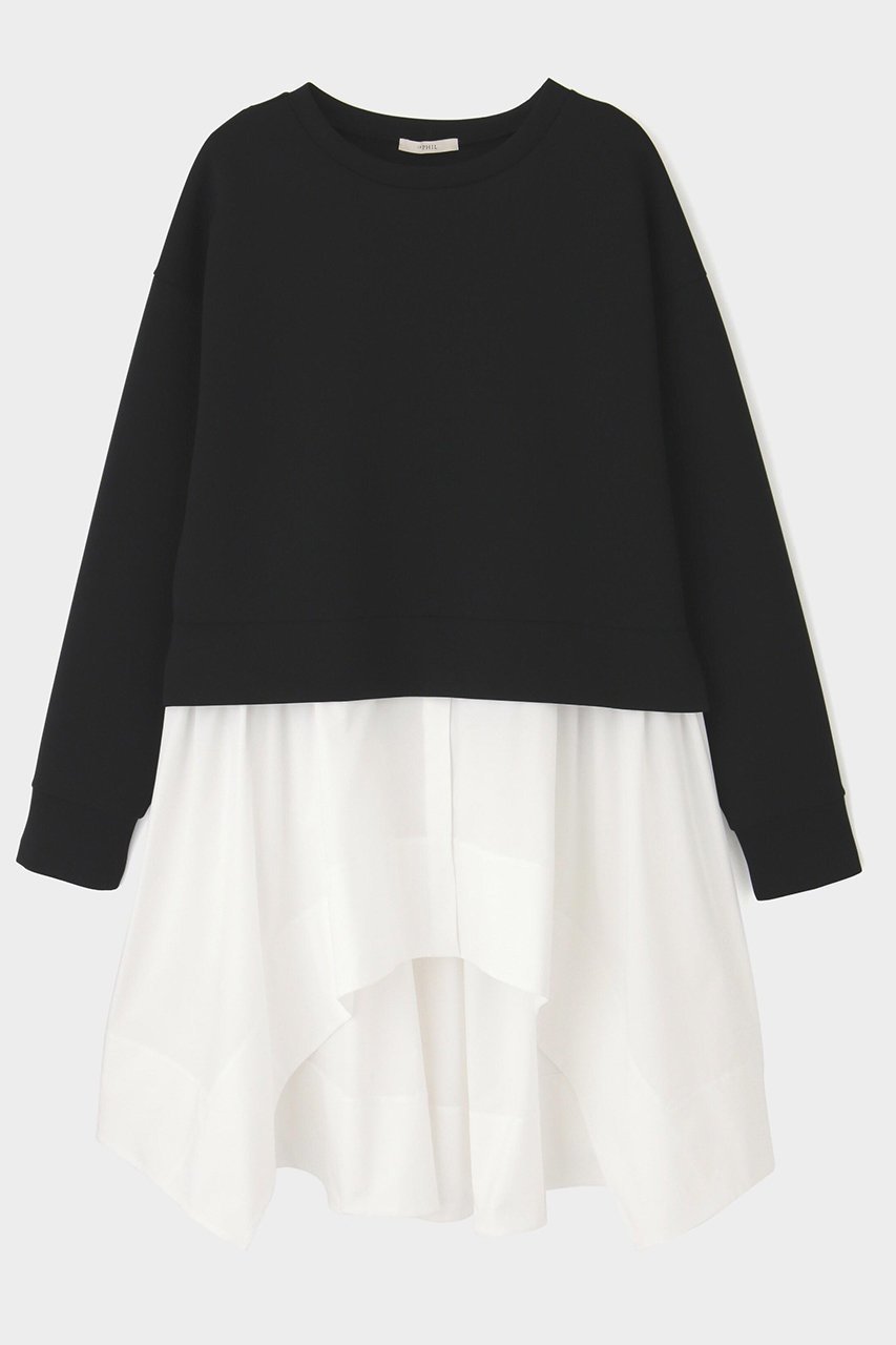 【ル フィル/LE PHIL】の《LE PHIL》SOLOTEX コンビカットソー 人気、トレンドファッション・服の通販 founy(ファニー) 　ファッション　Fashion　レディースファッション　Fashion for Women　トップス・カットソー　Cut & Sew Tops　シャツ・ブラウス・オフィスカジュアル　Elegant Blouses & Button-Ups　ロングTシャツ・Tシャツ　Longline T-Shirts & Tees　カットソー・ベーシックTシャツ　Cut-and-Sewn Tops / Stretch Tees & Basics　カットソー　Cut and Sewn Top　シンプル　Simple, Minimal　スリーブ　Sleeve, Long Sleeve / Short Sleeve　ドッキング　Docking, Mixed Material　ロング　Long, Long-Length　other-2|ID: prp329100004904947 ipo3291000000036733451