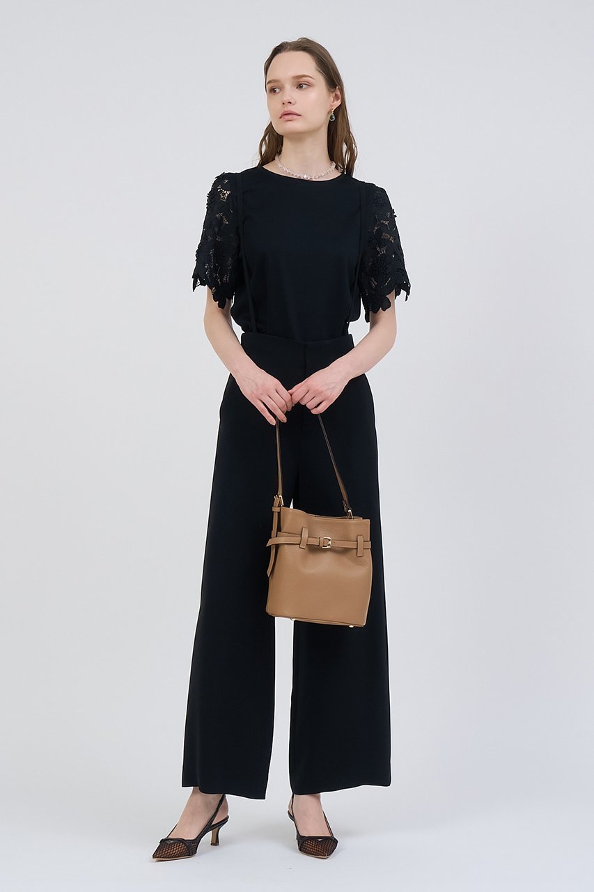 【アナイ/ANAYI】のコンパクトポンチスカラップ袖 プルオーバー 人気、トレンドファッション・服の通販 founy(ファニー) 　ファッション　Fashion　レディースファッション　Fashion for Women　トップス・カットソー　Cut & Sew Tops　シャツ・ブラウス・オフィスカジュアル　Elegant Blouses & Button-Ups　ロングTシャツ・Tシャツ　Longline T-Shirts & Tees　カジュアルプルオーバー・ニットトップス　Pullovers & Knit Tops / Casual Pullovers　カットソー・ベーシックTシャツ　Cut-and-Sewn Tops / Stretch Tees & Basics　カットソー　Cut and Sewn Top　クロップド　Cropped, Short Length　コンパクト　Compact, Small Size　コンビ　Combo, Combination Style　ショート　Short, Short Length　スリーブ　Sleeve, Long Sleeve / Short Sleeve　フラワー　Flower, Floral　レース　Lace, Lace Fabric　ワーク　Workwear, Utility Style　エレガント 上品　Elegant　other-6|ID: prp329100004904953 ipo3291000000036717075