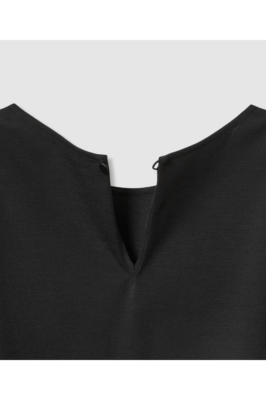 【アナイ/ANAYI】のポンチオーガン使いフレア袖 プルオーバー 人気、トレンドファッション・服の通販 founy(ファニー) 　ファッション　Fashion　レディースファッション　Fashion for Women　トップス・カットソー　Cut & Sew Tops　シャツ・ブラウス・オフィスカジュアル　Elegant Blouses & Button-Ups　ロングTシャツ・Tシャツ　Longline T-Shirts & Tees　カジュアルプルオーバー・ニットトップス　Pullovers & Knit Tops / Casual Pullovers　カットソー・ベーシックTシャツ　Cut-and-Sewn Tops / Stretch Tees & Basics　オーガンジー　Organza Fabric　ショート　Short, Short Length　シンプル　Simple, Minimal　スリーブ　Sleeve, Long Sleeve / Short Sleeve　チュール　Tulip, Tulip Motif　フレア　Flare, Flared　ラッフル　Ruffle, Frill　other-8|ID: prp329100004904954 ipo3291000000036717085