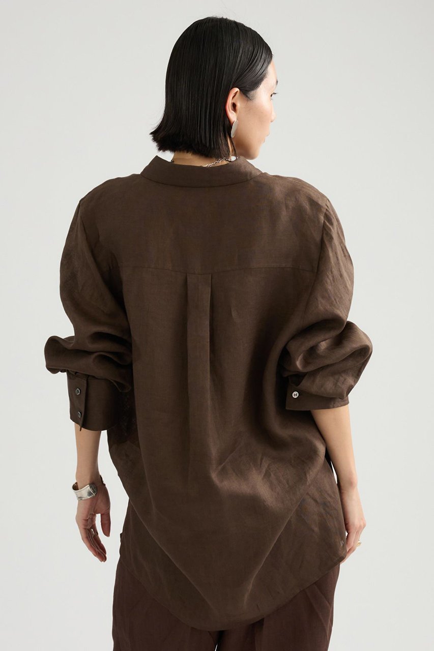 【カオス/Chaos】のミュラリネンシャツ 人気、トレンドファッション・服の通販 founy(ファニー) 　ファッション　Fashion　レディースファッション　Fashion for Women　トップス・カットソー　Cut & Sew Tops　シャツ・ブラウス・オフィスカジュアル　Elegant Blouses & Button-Ups　おすすめ　Recommended / Our Picks　スリット　Slit, Slit Detail　スリーブ　Sleeve, Long Sleeve / Short Sleeve　セットアップ　Set-Up, Coordinated Outfit　フロント　Front, Front Design　ポケット　Pocket, Pocket Detail　リラックス　Relax, Relaxed Fit　ロング　Long, Long-Length　吸水　Absorbent, Quick-Dry　other-3|ID: prp329100004904958 ipo3291000000036717179