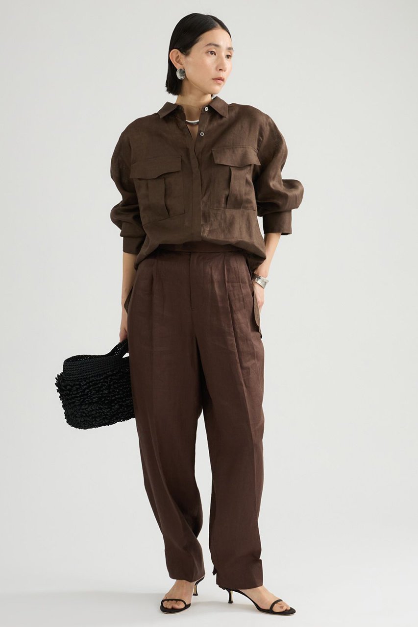 【カオス/Chaos】のミュラリネンシャツ 人気、トレンドファッション・服の通販 founy(ファニー) 　ファッション　Fashion　レディースファッション　Fashion for Women　トップス・カットソー　Cut & Sew Tops　シャツ・ブラウス・オフィスカジュアル　Elegant Blouses & Button-Ups　おすすめ　Recommended / Our Picks　スリット　Slit, Slit Detail　スリーブ　Sleeve, Long Sleeve / Short Sleeve　セットアップ　Set-Up, Coordinated Outfit　フロント　Front, Front Design　ポケット　Pocket, Pocket Detail　リラックス　Relax, Relaxed Fit　ロング　Long, Long-Length　吸水　Absorbent, Quick-Dry　other-4|ID: prp329100004904958 ipo3291000000036717180