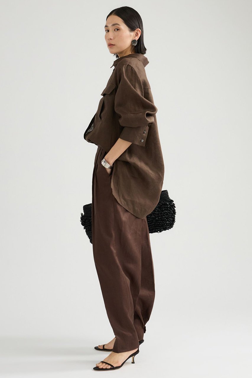 【カオス/Chaos】のミュラリネンシャツ 人気、トレンドファッション・服の通販 founy(ファニー) 　ファッション　Fashion　レディースファッション　Fashion for Women　トップス・カットソー　Cut & Sew Tops　シャツ・ブラウス・オフィスカジュアル　Elegant Blouses & Button-Ups　おすすめ　Recommended / Our Picks　スリット　Slit, Slit Detail　スリーブ　Sleeve, Long Sleeve / Short Sleeve　セットアップ　Set-Up, Coordinated Outfit　フロント　Front, Front Design　ポケット　Pocket, Pocket Detail　リラックス　Relax, Relaxed Fit　ロング　Long, Long-Length　吸水　Absorbent, Quick-Dry　other-5|ID: prp329100004904958 ipo3291000000036717181