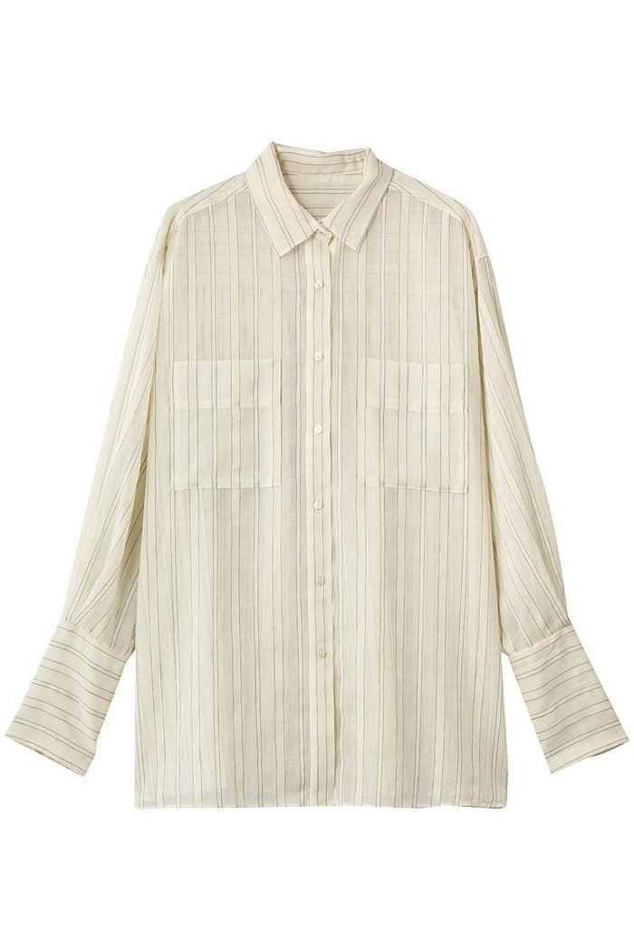 【ウーア/Uhr】のシアー シャツ インテリア・キッズ・メンズ・レディースファッション・服の通販 founy(ファウニー) https://founy.com/ ファッション Fashion レディースファッション Fashion for Women トップス・カットソー Cut & Sew Tops シャツ・ブラウス・オフィスカジュアル Elegant Blouses & Button-Ups シアー Sheer, See-Through ストライプ Stripe, Striped Pattern スリーブ Sleeve, Long Sleeve / Short Sleeve ロング Long, Long-Length 再入荷 Restock / Back in Stock 夏 Summer 春 Spring S/S・春夏 SS, Spring/Summer, Warm Season |ID: prp329100004904973 ipo3291000000036717454