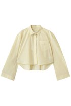 【スタニングルアー/STUNNING LURE】のタフタクロップドシャツ 人気、トレンドファッション・服の通販 founy(ファニー) ファッション Fashion レディースファッション Fashion for Women トップス・カットソー Cut & Sew Tops シャツ・ブラウス・オフィスカジュアル Elegant Blouses & Button-Ups クロップド Cropped, Short Length スリーブ Sleeve, Long Sleeve / Short Sleeve タフタ Taffeta, Structured Fabric ロング Long, Long-Length ワイド Wide, Wide Fit 夏 Summer 春 Spring S/S・春夏 SS, Spring/Summer, Warm Season thumbnail LIGHT YELLOW|ID: prp329100004904976 ipo3291000000036717482