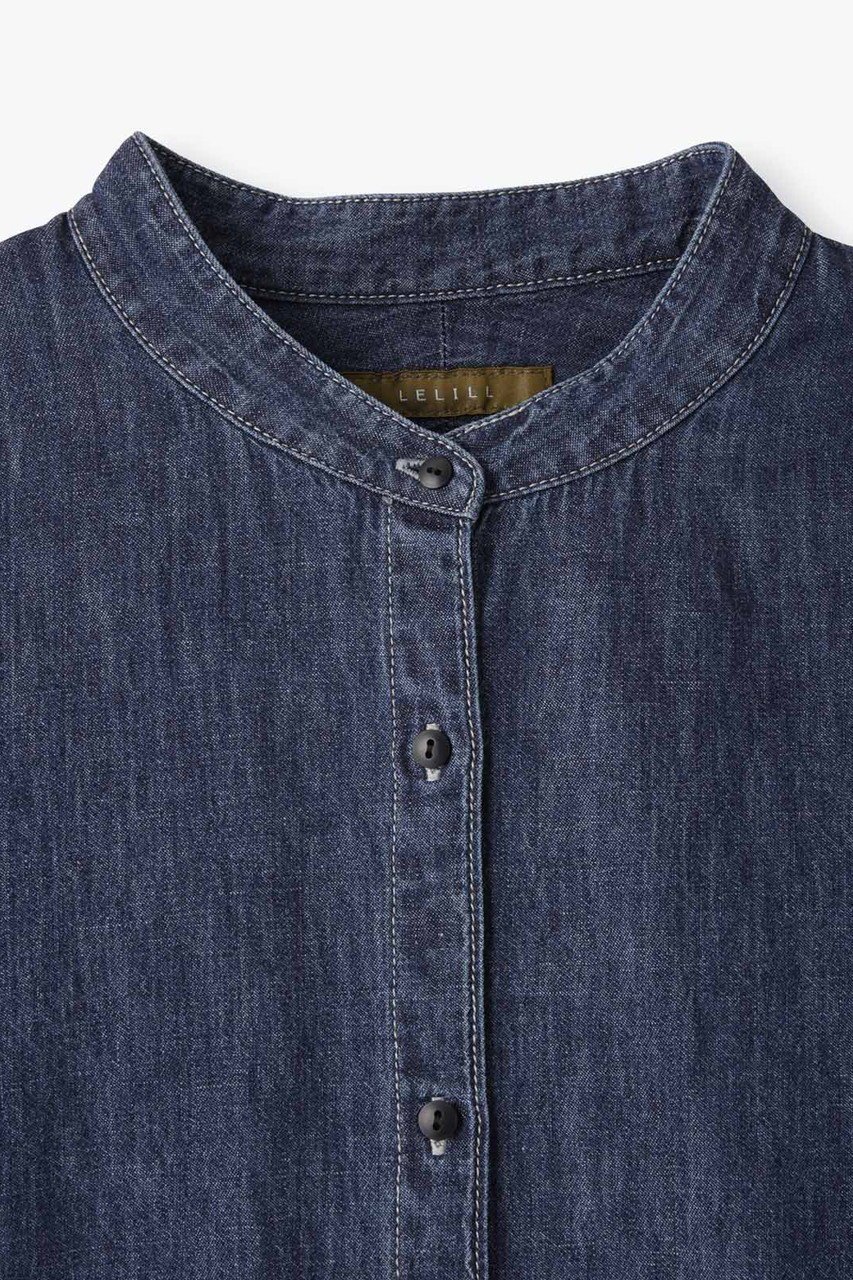 【レリル/lelill】のバックオープン ワークオーバーシャツ 人気、トレンドファッション・服の通販 founy(ファニー) 　ファッション　Fashion　レディースファッション　Fashion for Women　トップス・カットソー　Cut & Sew Tops　シャツ・ブラウス・オフィスカジュアル　Elegant Blouses & Button-Ups　バッグ　Bags　スリーブ　Sleeve, Long Sleeve / Short Sleeve　デニム　Denim, Jeans Material　ロング　Long, Long-Length　ワーク　Workwear, Utility Style　再入荷　Restock / Back in Stock　夏　Summer　春　Spring　S/S・春夏　SS, Spring/Summer, Warm Season　other-3|ID: prp329100004904977 ipo3291000000036747116