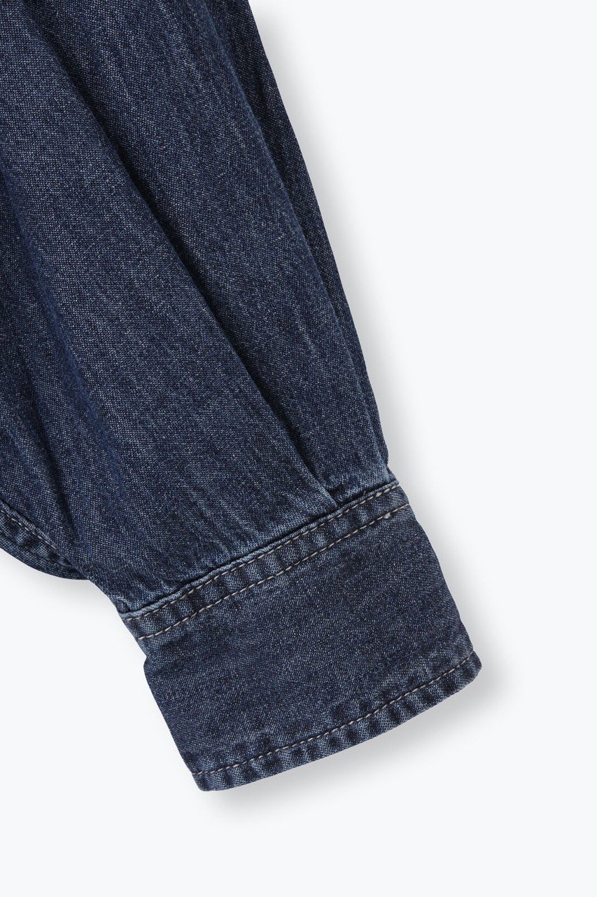 【レリル/lelill】のバックオープン ワークオーバーシャツ 人気、トレンドファッション・服の通販 founy(ファニー) 　ファッション　Fashion　レディースファッション　Fashion for Women　トップス・カットソー　Cut & Sew Tops　シャツ・ブラウス・オフィスカジュアル　Elegant Blouses & Button-Ups　バッグ　Bags　スリーブ　Sleeve, Long Sleeve / Short Sleeve　デニム　Denim, Jeans Material　ロング　Long, Long-Length　ワーク　Workwear, Utility Style　再入荷　Restock / Back in Stock　夏　Summer　春　Spring　S/S・春夏　SS, Spring/Summer, Warm Season　other-5|ID: prp329100004904977 ipo3291000000036747118